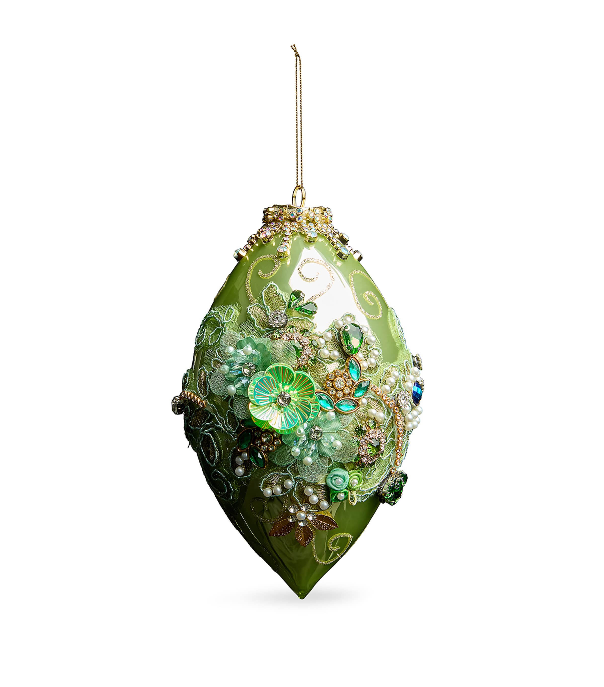 Harrods King's Jewel Tree Decoration In Green