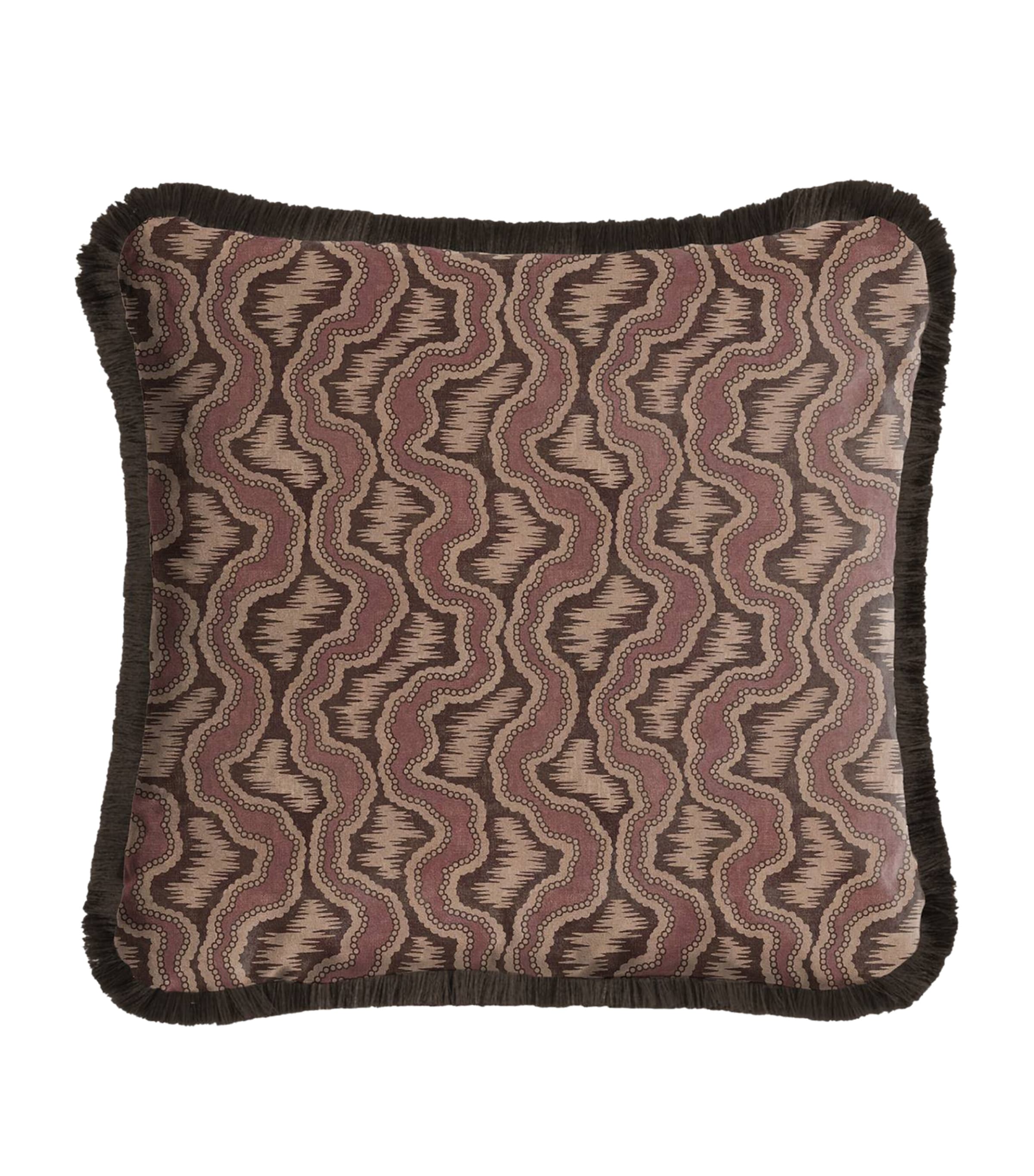 House Of Hackney Medium Velvet Xylem Fringed Cushion (45cm x 45cm) Cosmos Image 1