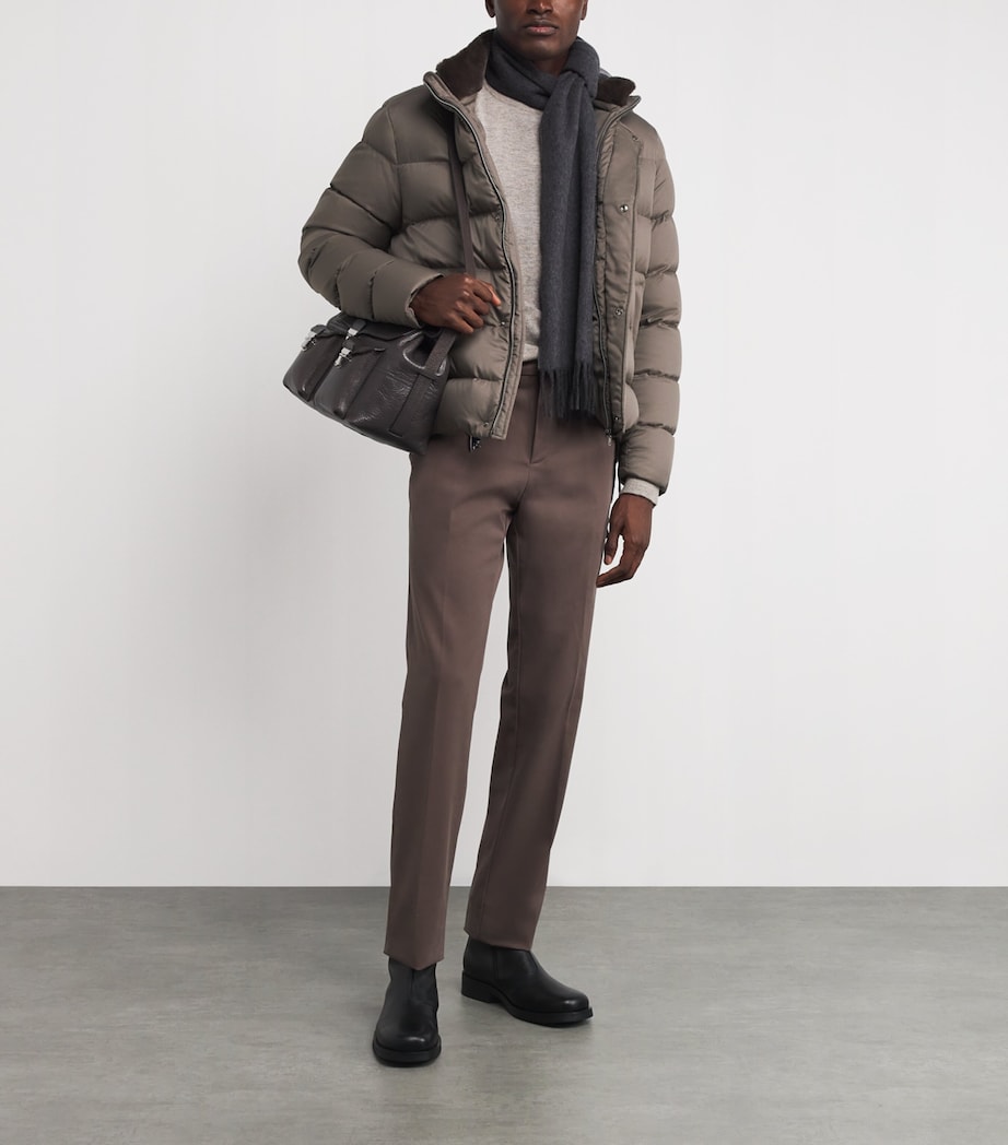 Down Bomber Jacket 2700 BEIGE Image 2