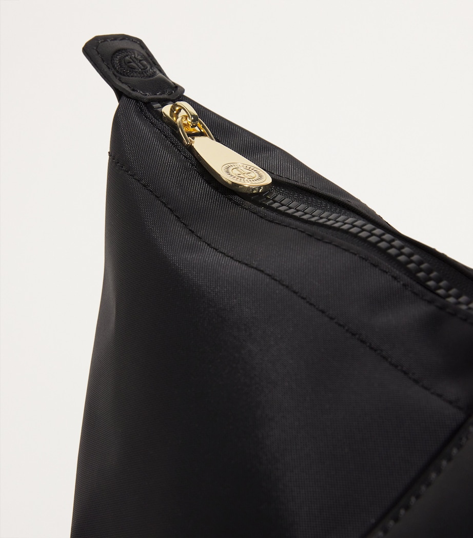 Harrods Medium Nylon Tote Bag Black Image 5