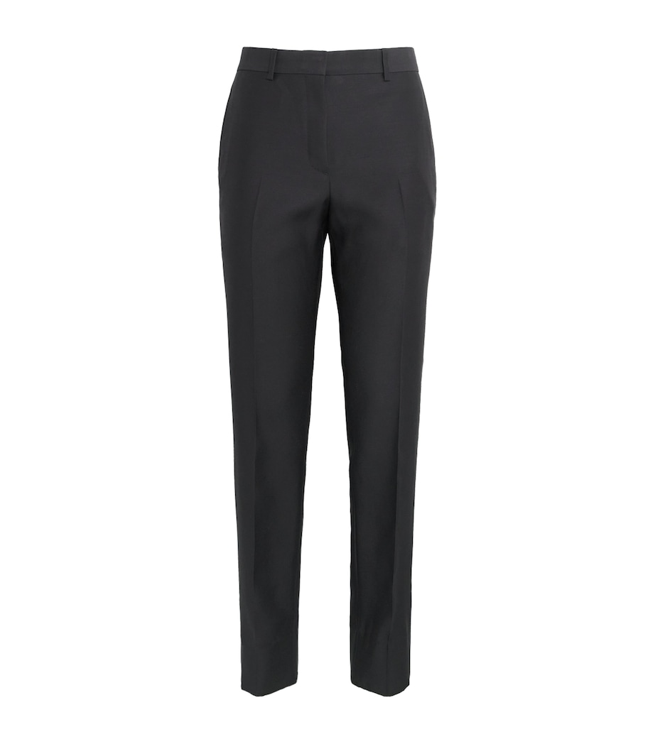 Wool-Silk Slim Trousers 1000 Image 1