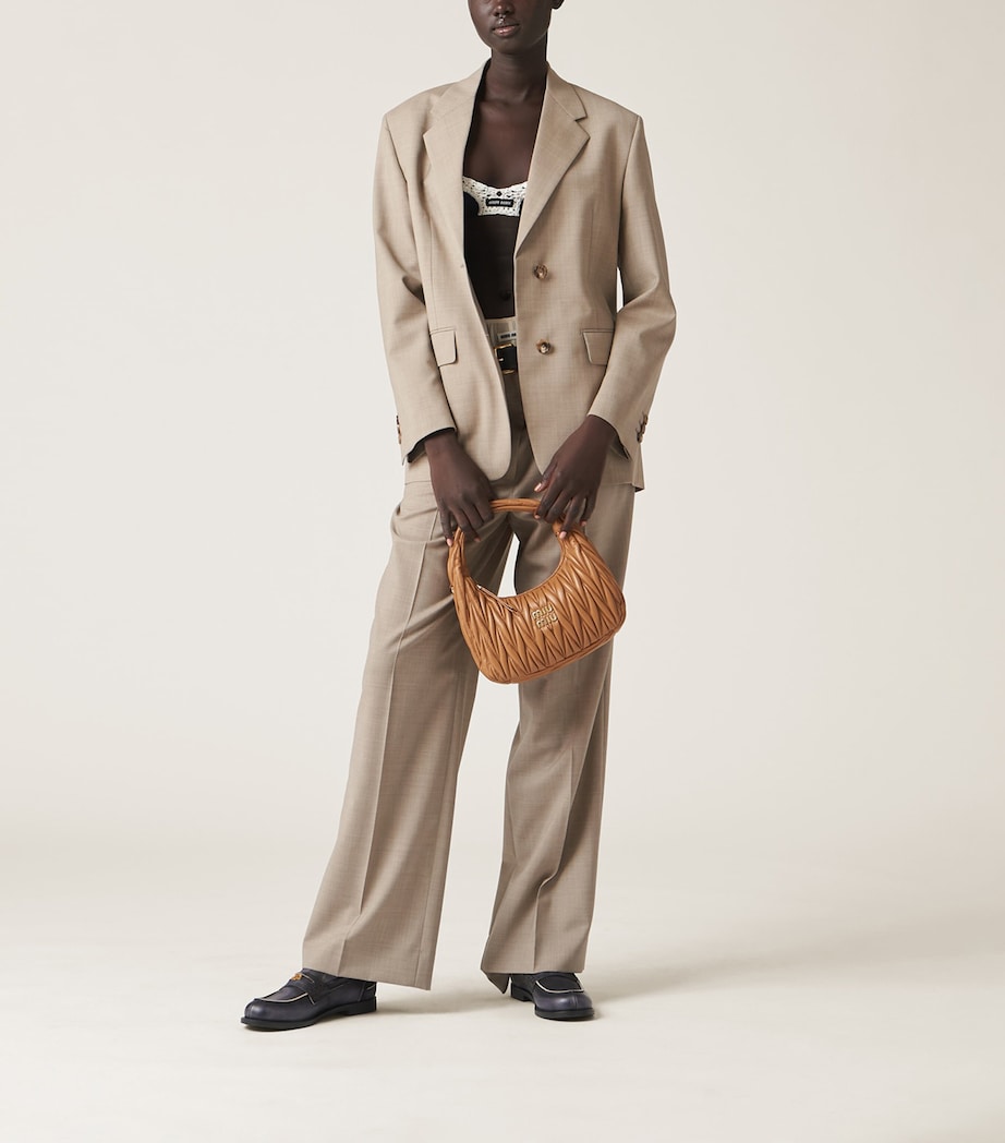 Matelassé Lambskin Wander Top-Handle Bag F098L Image 5