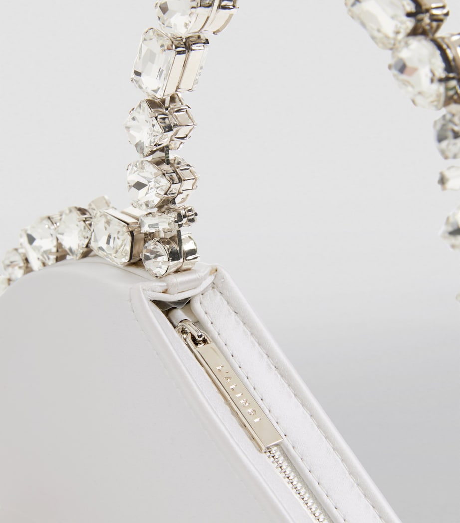 L'Alingi Embellished Taliya Love Clutch Bag White Image 5