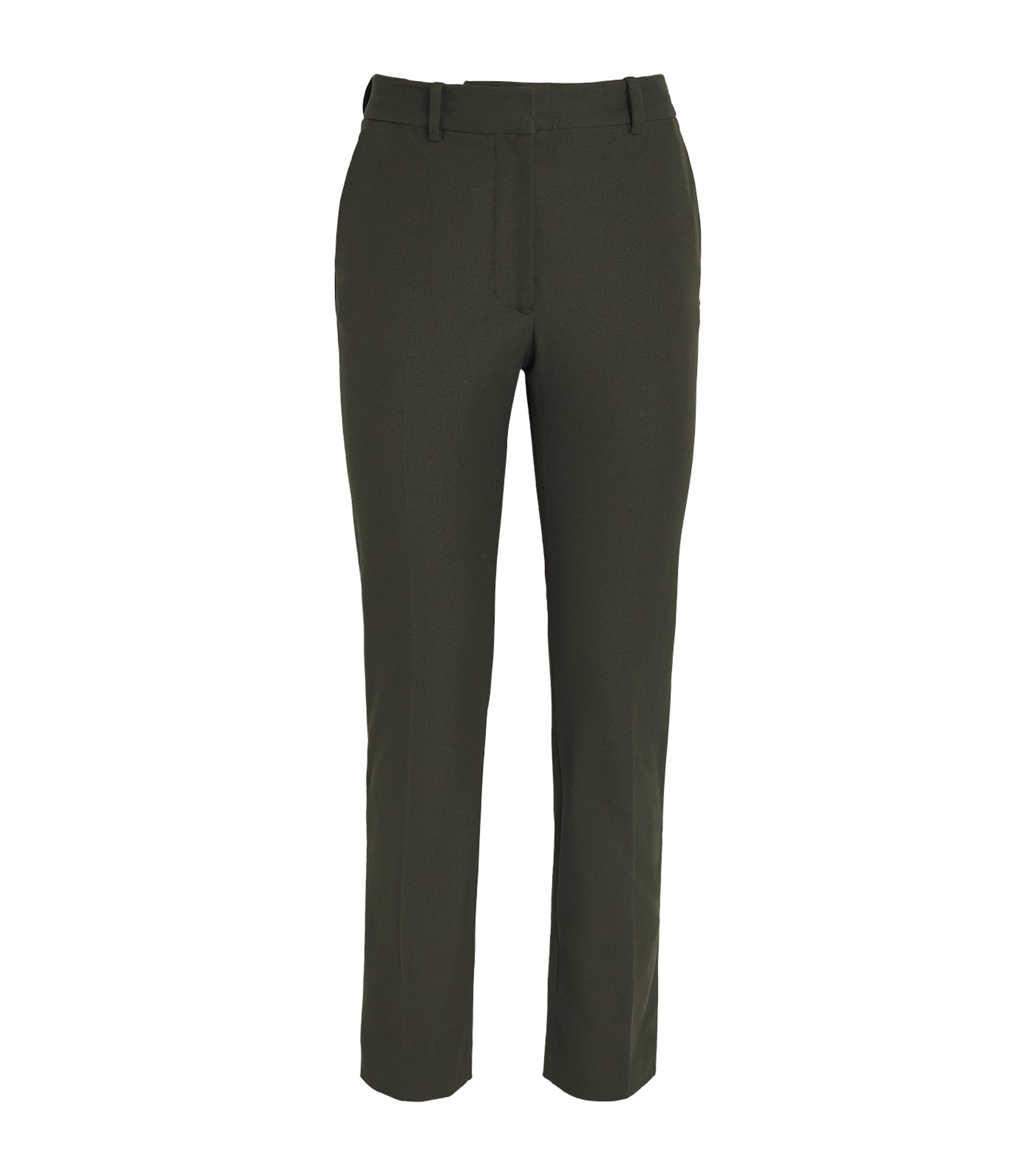 Joseph Womens Stretch-Gabardine Tafira Trousers Palm Leaf Image 1