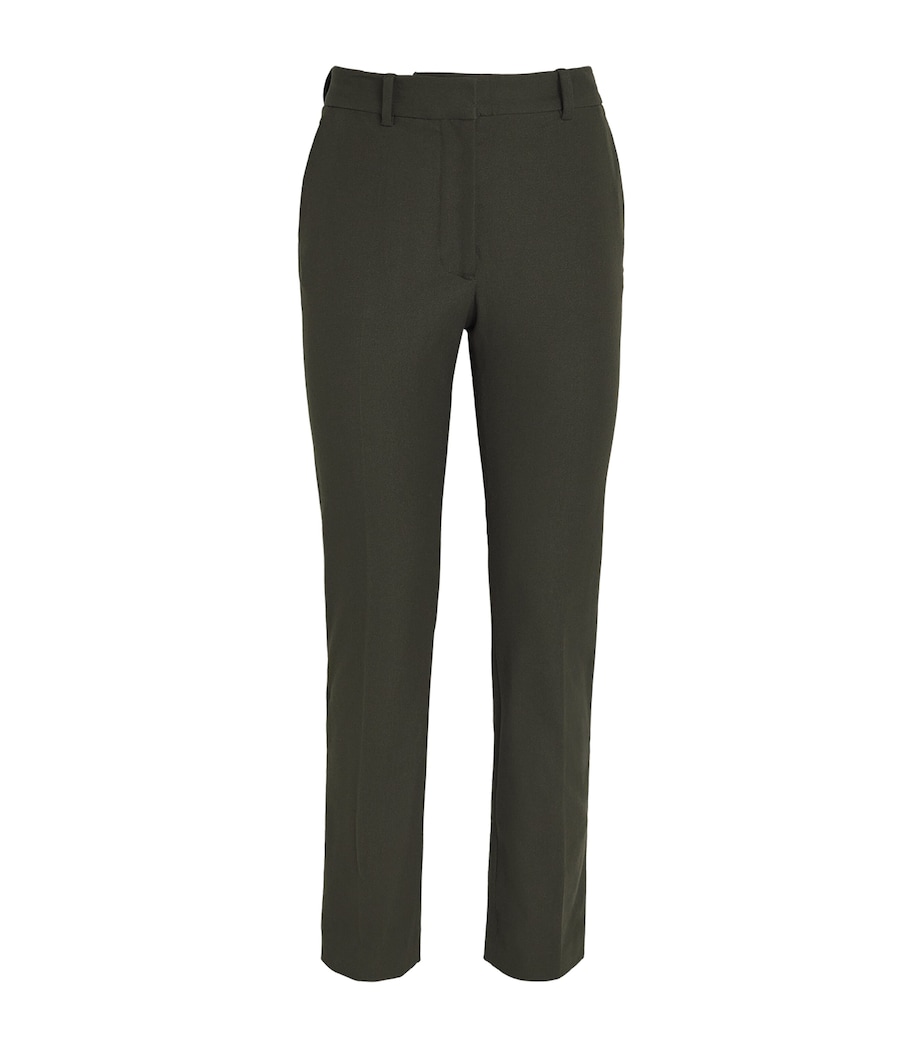 Joseph Womens Stretch-Gabardine Tafira Trousers Palm Leaf Image 1