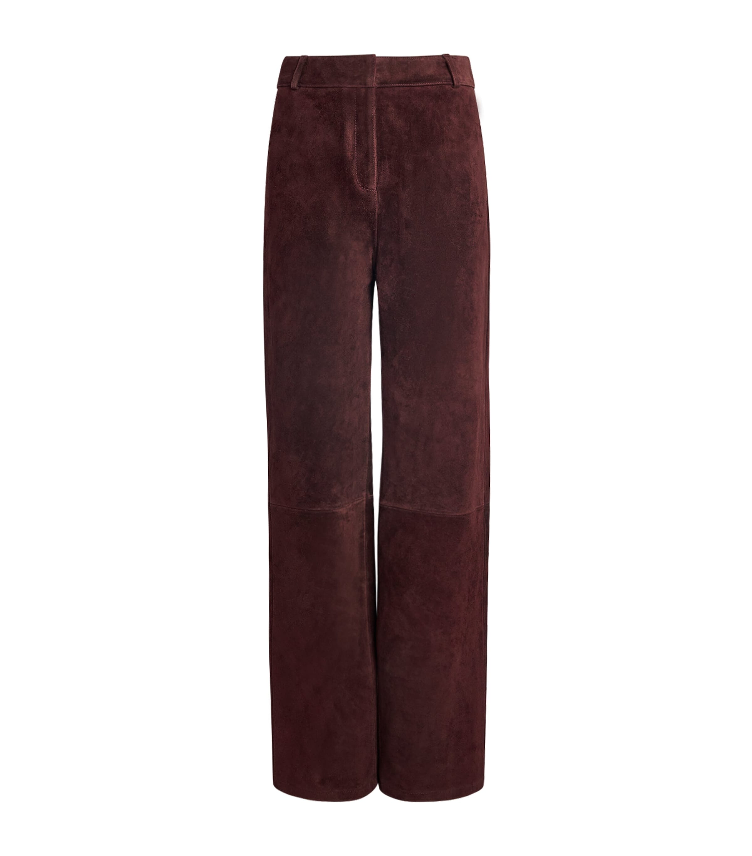 Arma Burgundy Sole Suede Straight Trousers | Harrods US