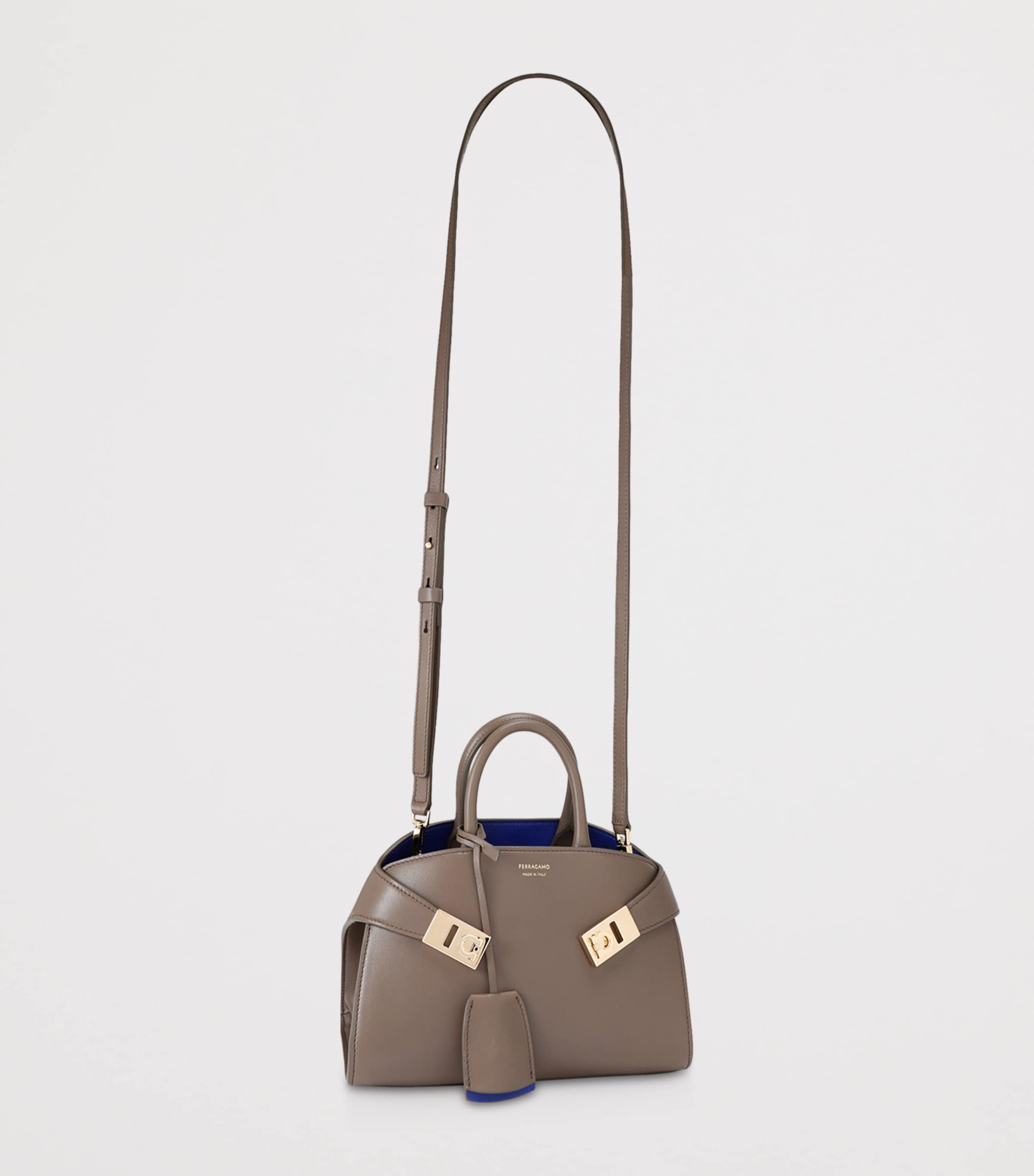 Leather Hug Soft Top-Handle Bag DK.BRN COM Image 3