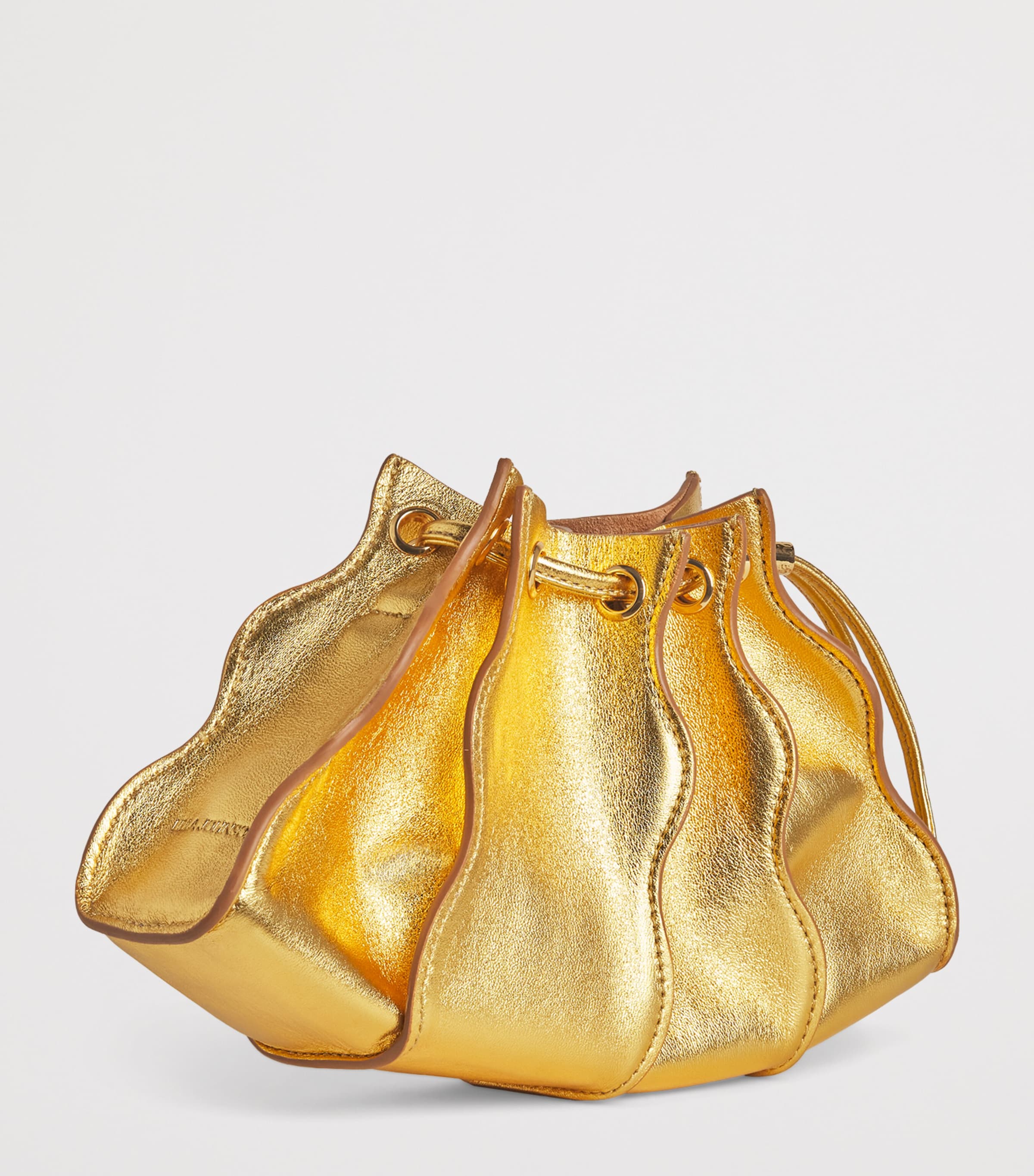 Ulla Johnson Small Leather Adria Cross-Body Bag Gold Image 3
