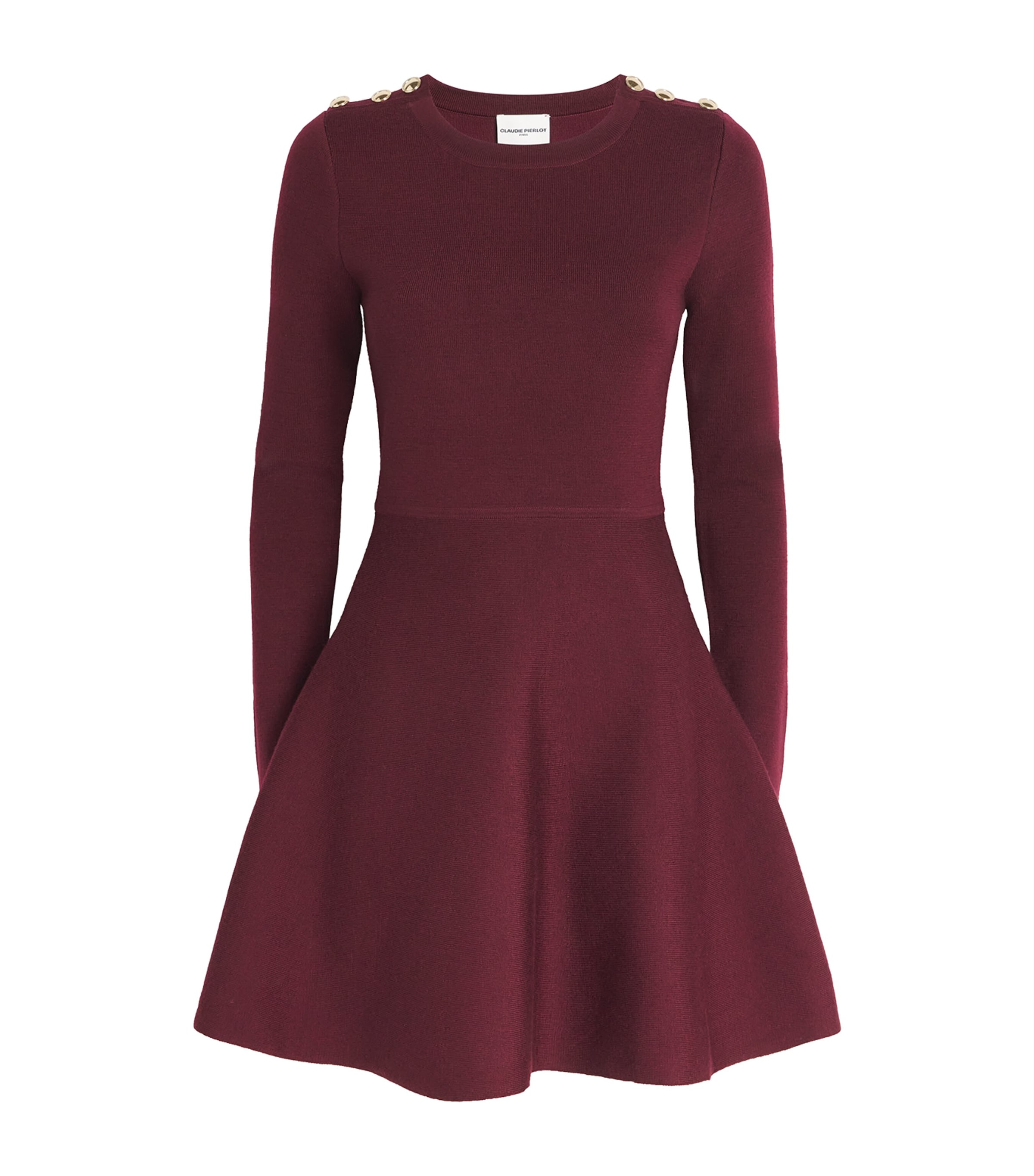 Claudie Pierlot Knitted Mini Dress In Red