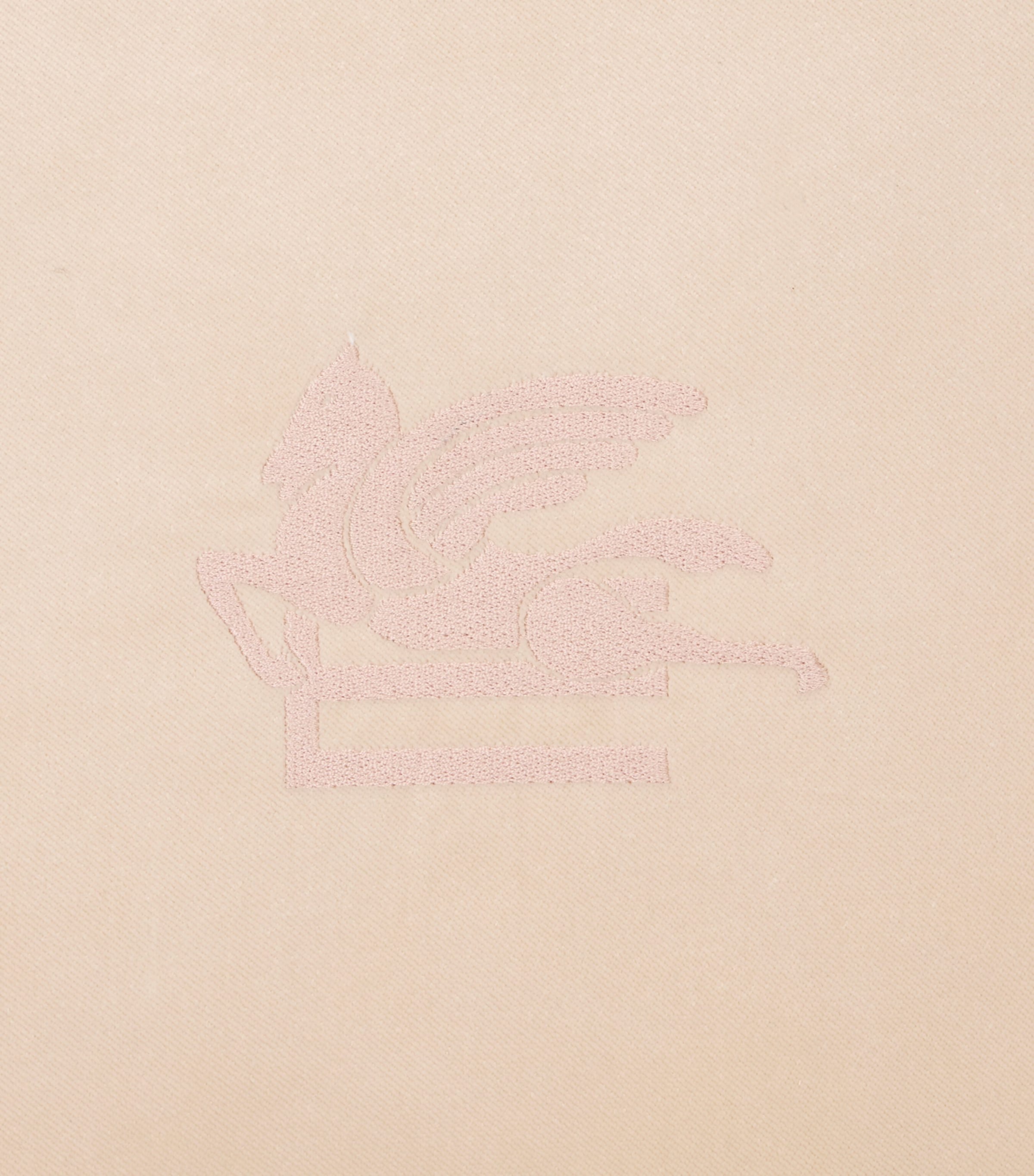 Cotton Velvet Embroidered Kiri Cushion (45cm x 45cm) SAND COL Image 4