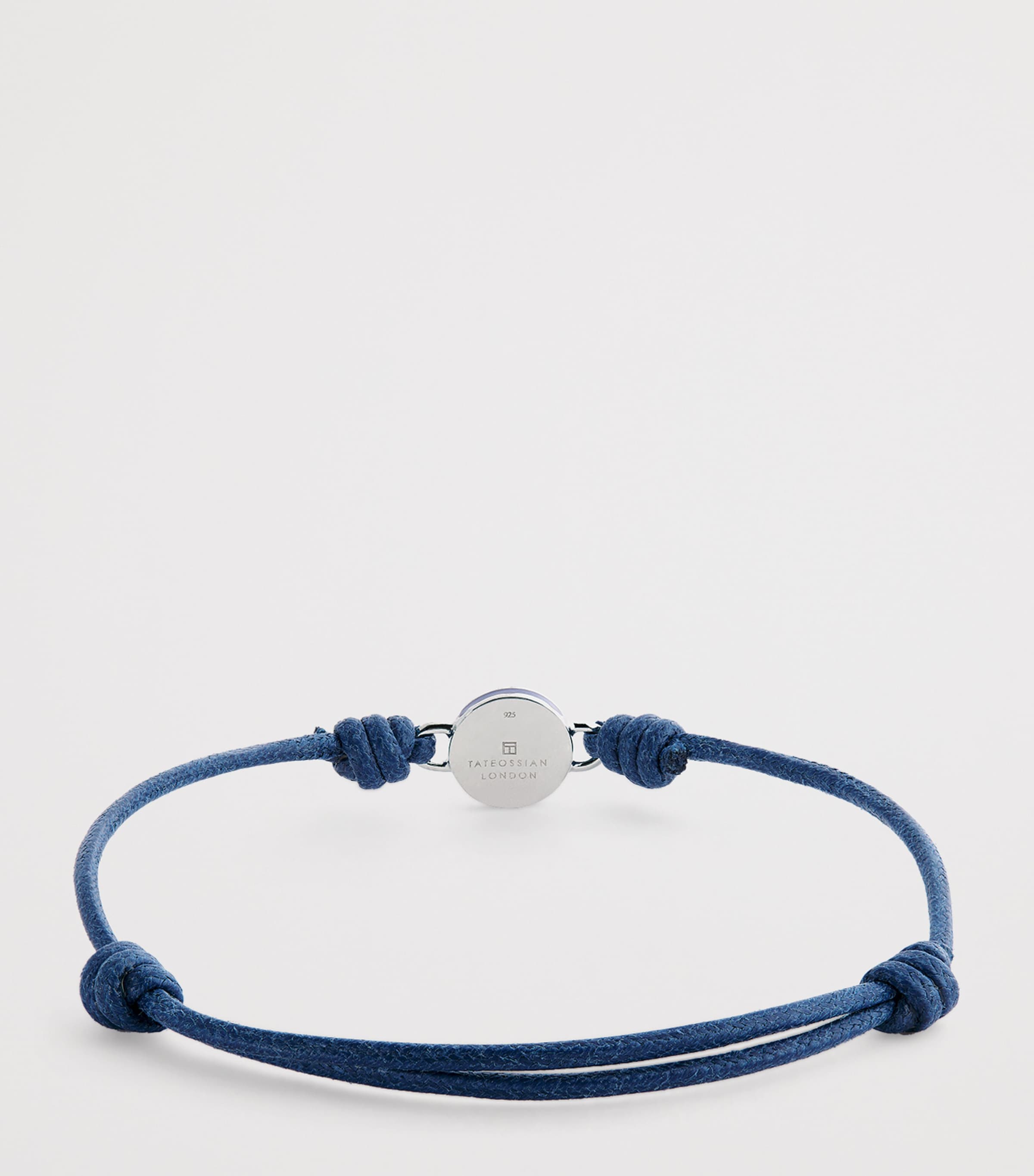 Macrame Milos Evil Eye Bracelet BLUE Image 3