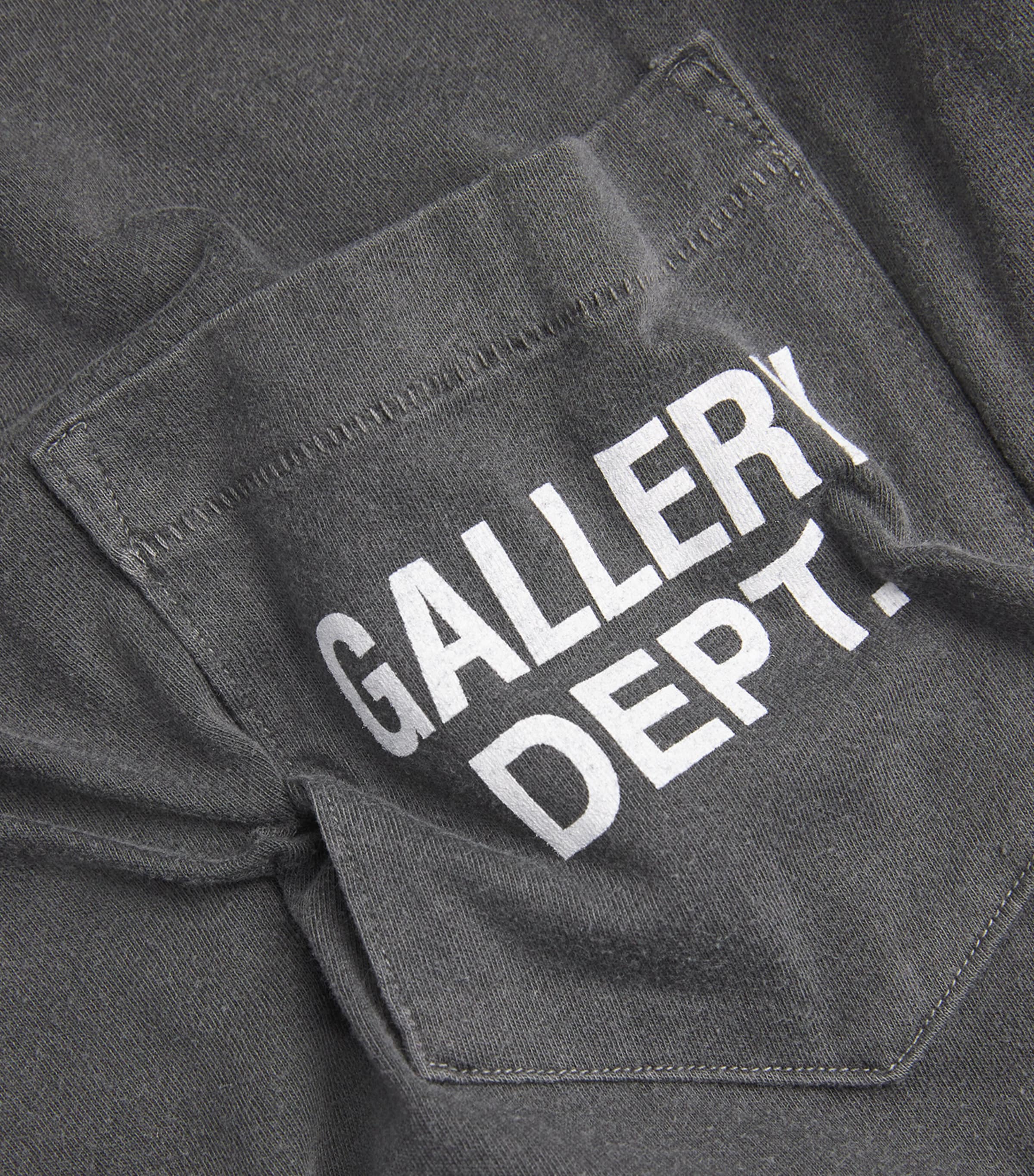 GALLERY DEPT. Mens Cotton-Blend Sleeveless Augi T-Shirt Vintage Black Image 5