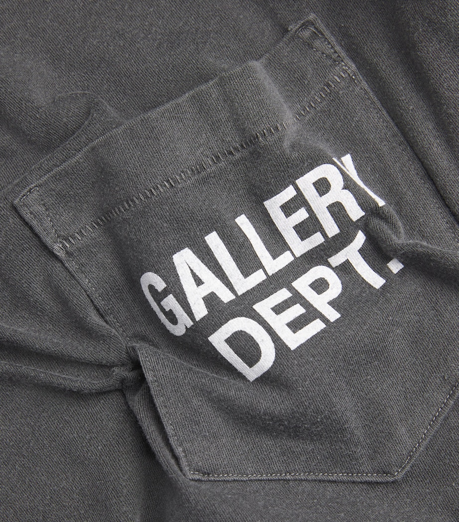 GALLERY DEPT. Mens Cotton-Blend Sleeveless Augi T-Shirt Vintage Black Image 5