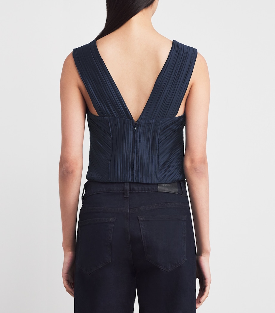 Plissé Kaitlin Crop Top DEEP LAKE Image 4