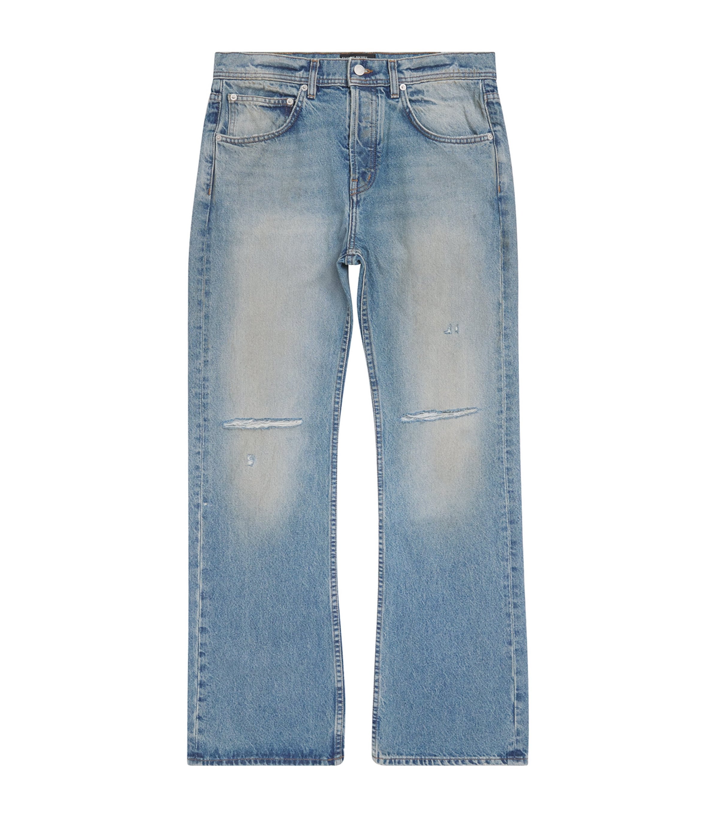 Enfants Riches Déprimés Blue Distressed Wide-Leg Jeans | Harrods UK