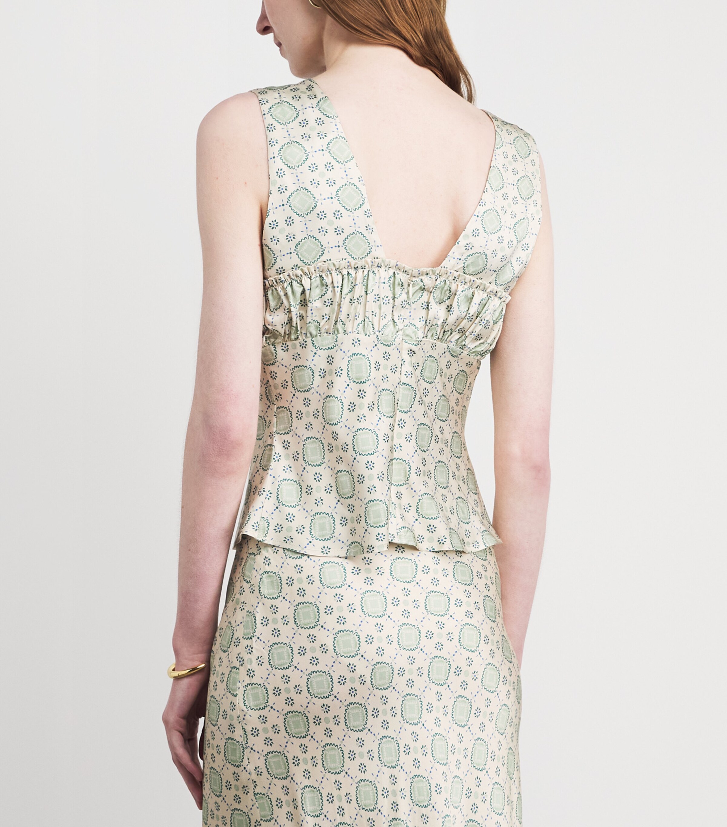 Claudie Pierlot Womens Sleeveless Printed Top Light Print Image 5