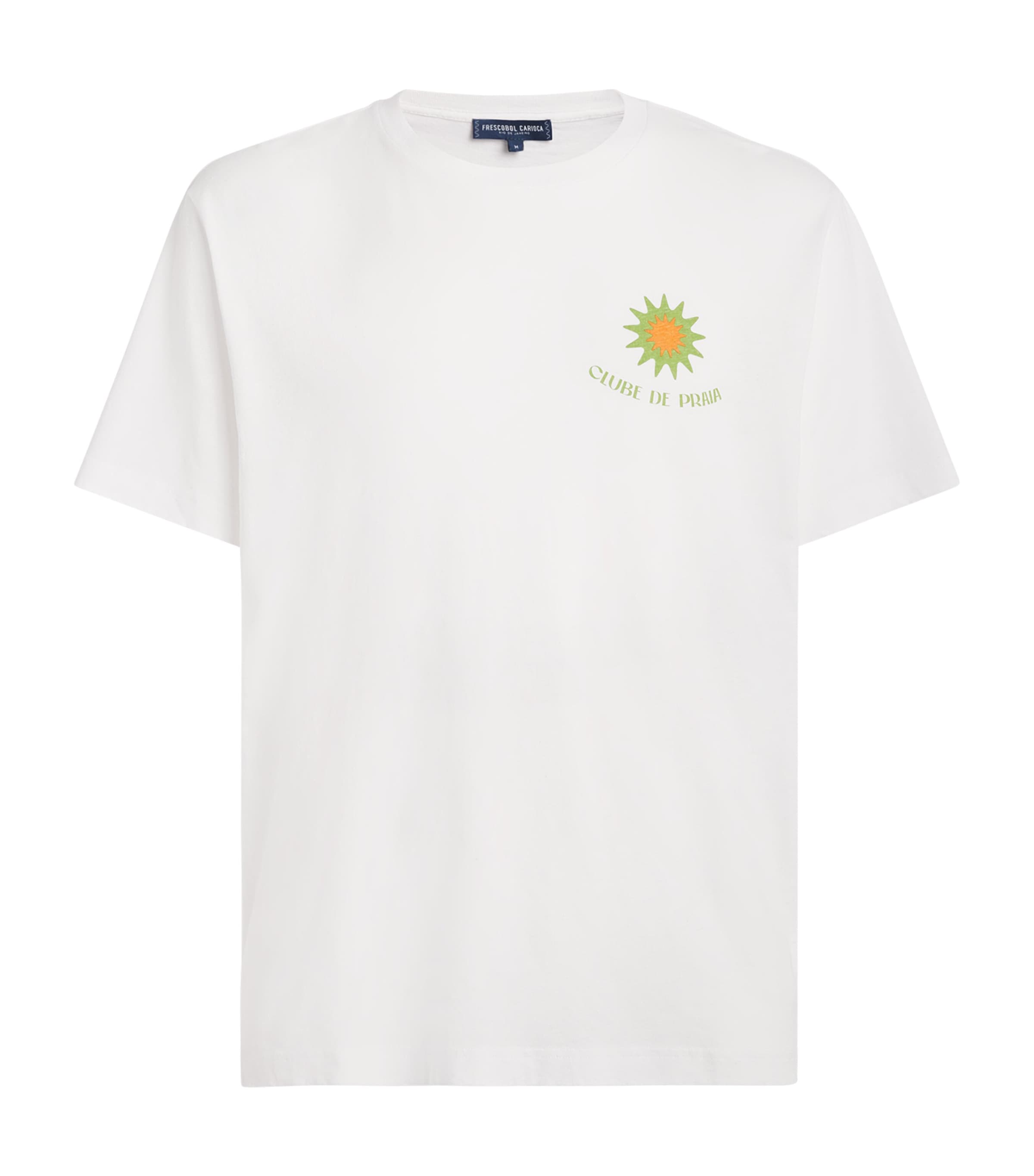 Frescobol Carioca Dinis Clube De Praia Printed Cotton And Linen-blend Jersey T-shirt
