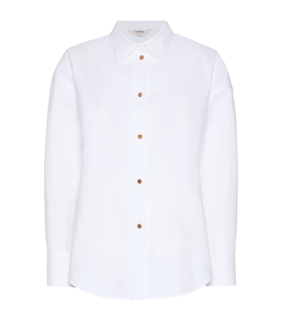 Max Mara Womens Oxford Shirt White Image 1