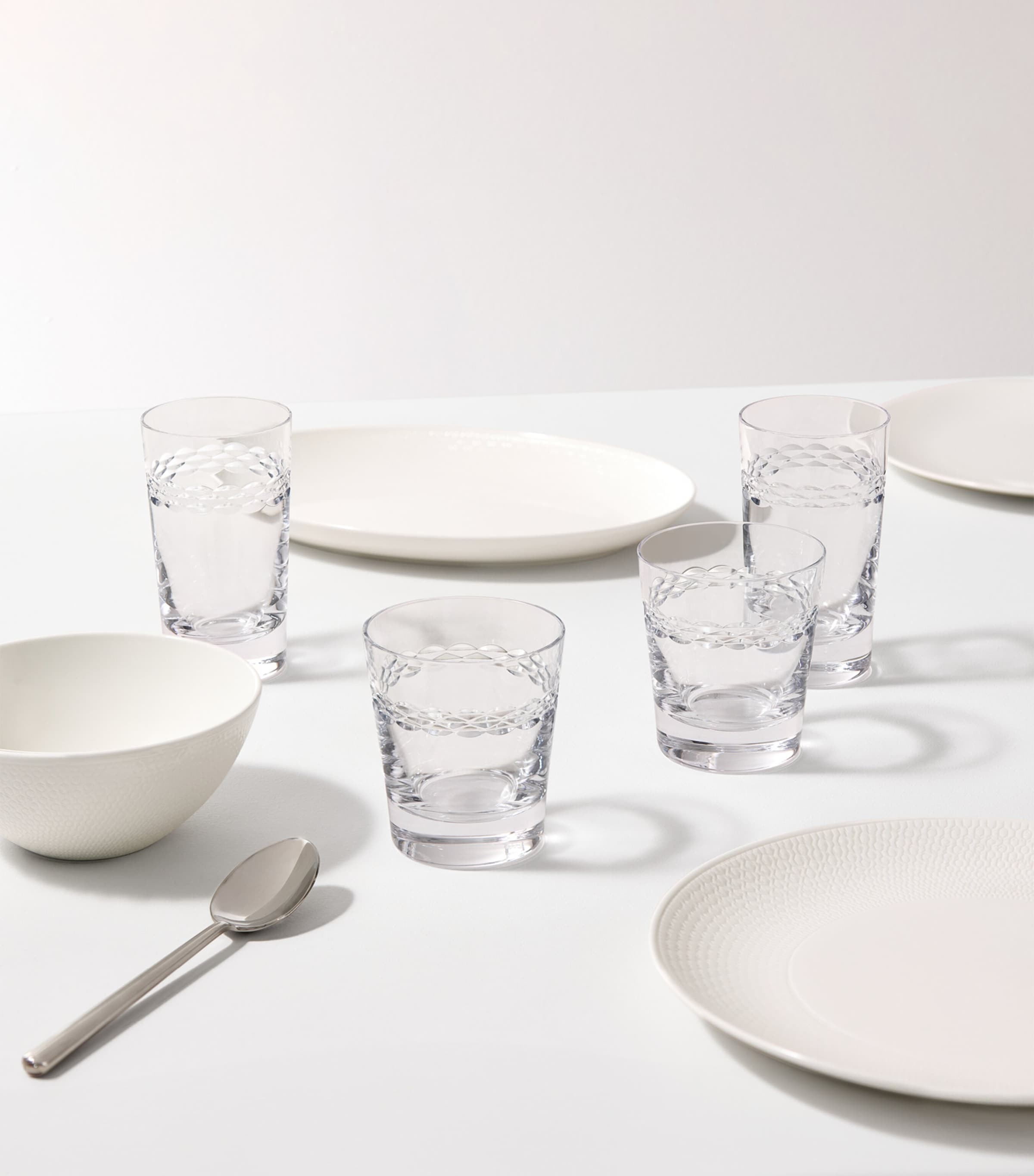 Set of 2 Crystal Neo Highball Tumblers (325ml) CLEAR Image 2