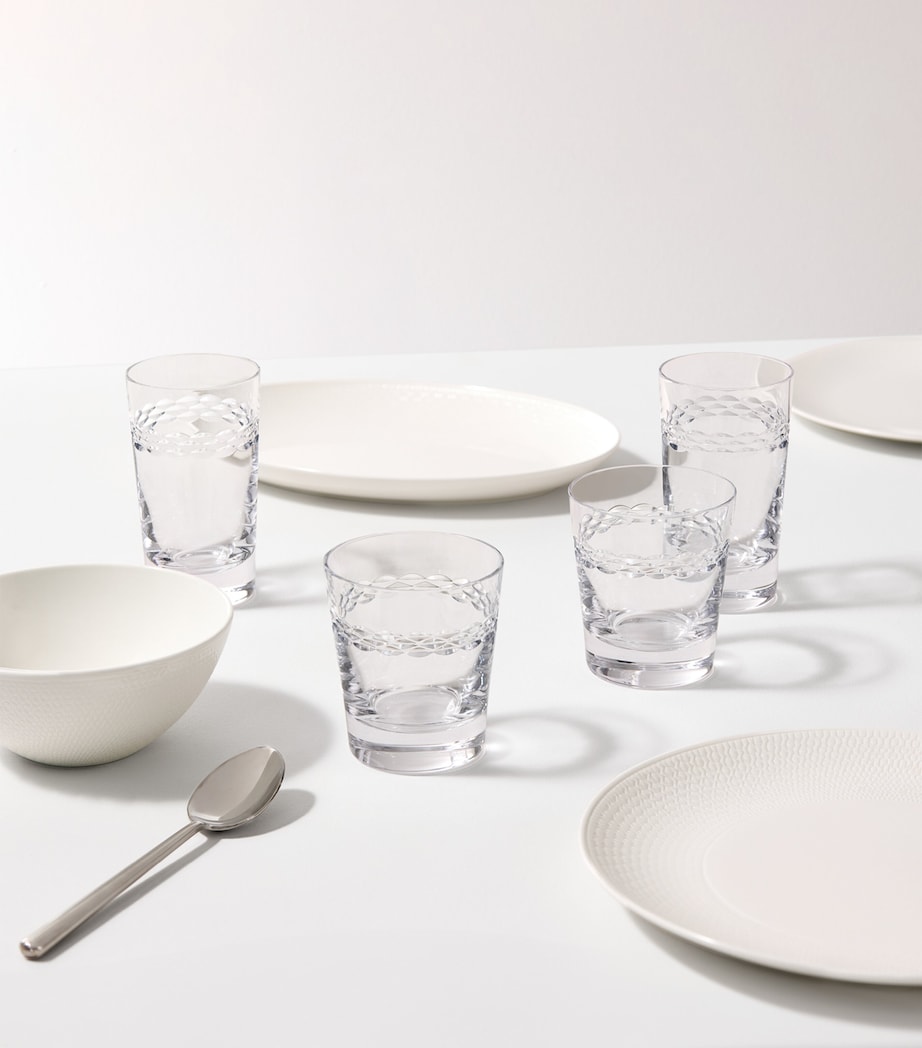 Set of 2 Crystal Neo Highball Tumblers (325ml) CLEAR Image 2