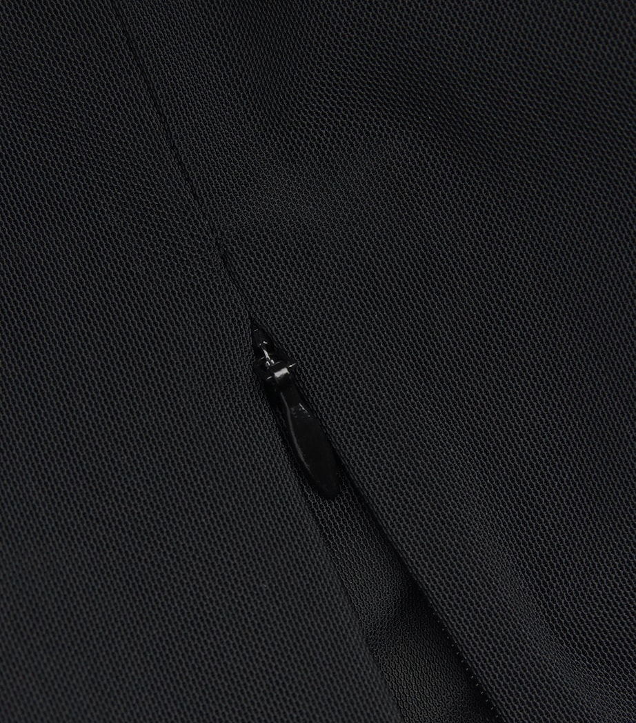 Mesh Column Maxi Dress BLACK Image 5