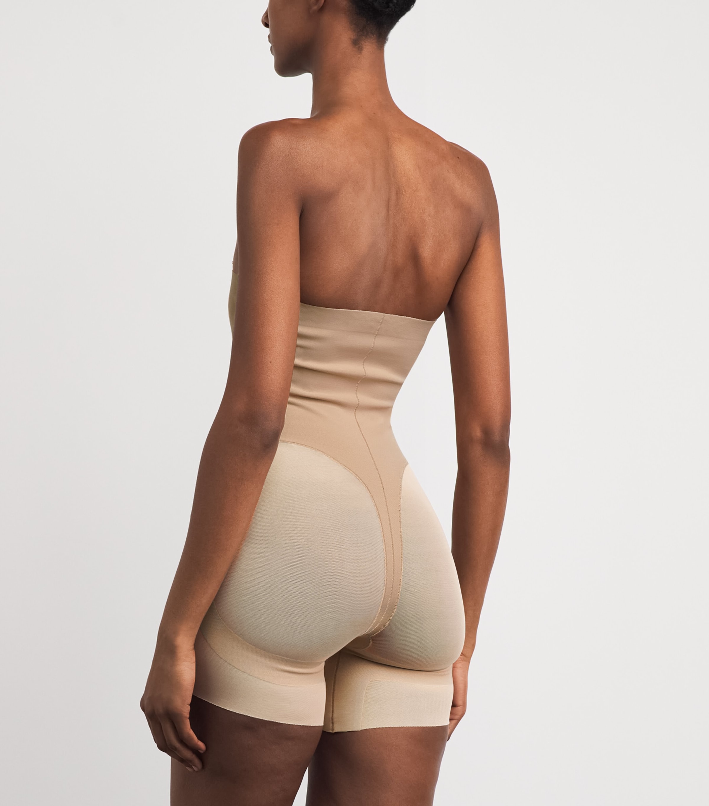 Skims Womens Core Sculpt High-Waist Shorts Clay Image 3