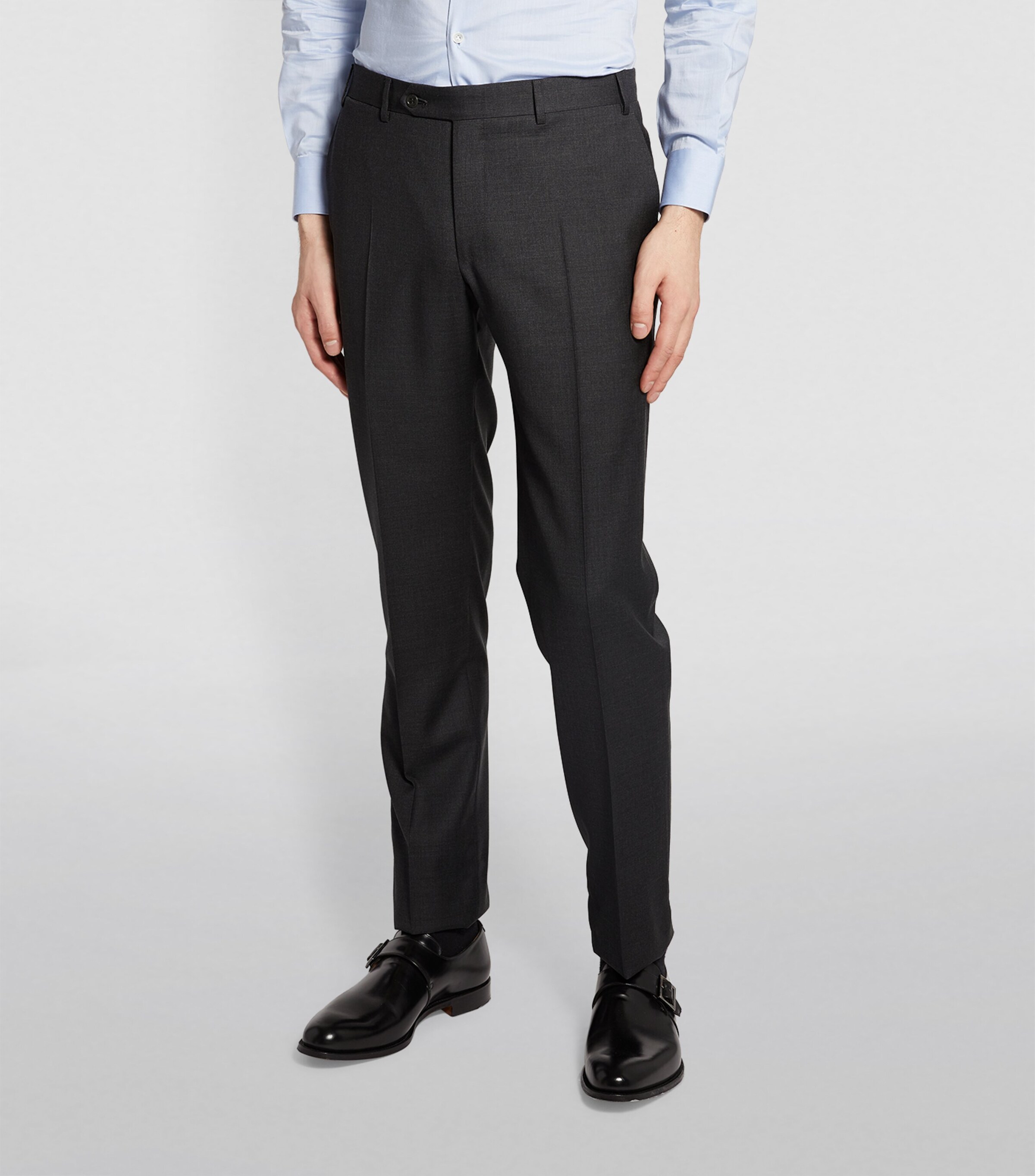 Wool 2-Piece Suit 12- DK GRY Image 12