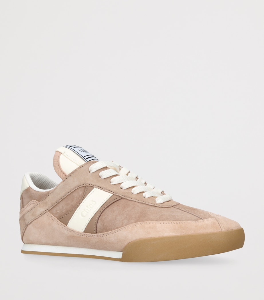 Leather Kick Low-Top Sneakers MID BROWN Image 3