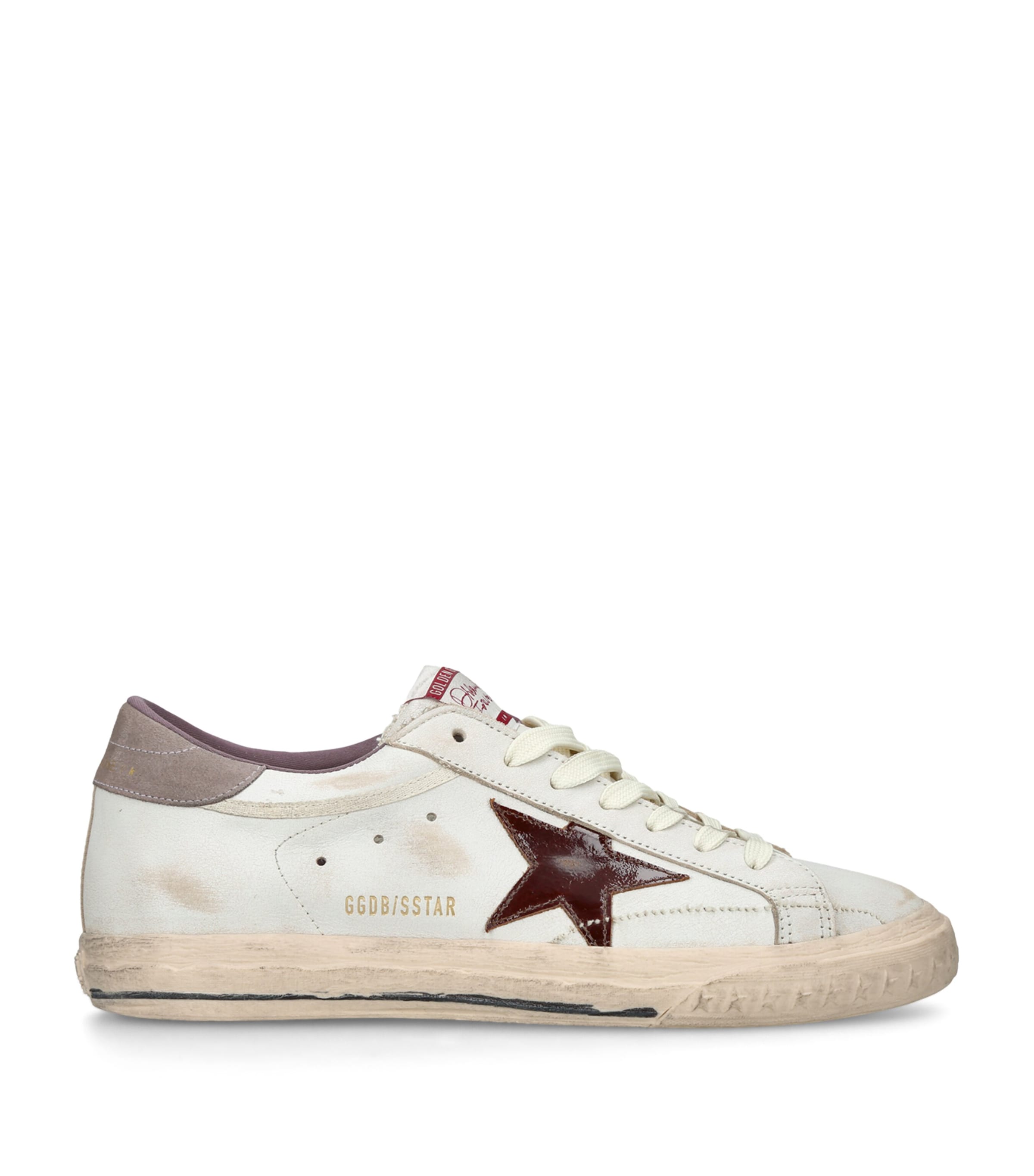 Golden Goose Leather Super Star Sneakers White/red Image 1
