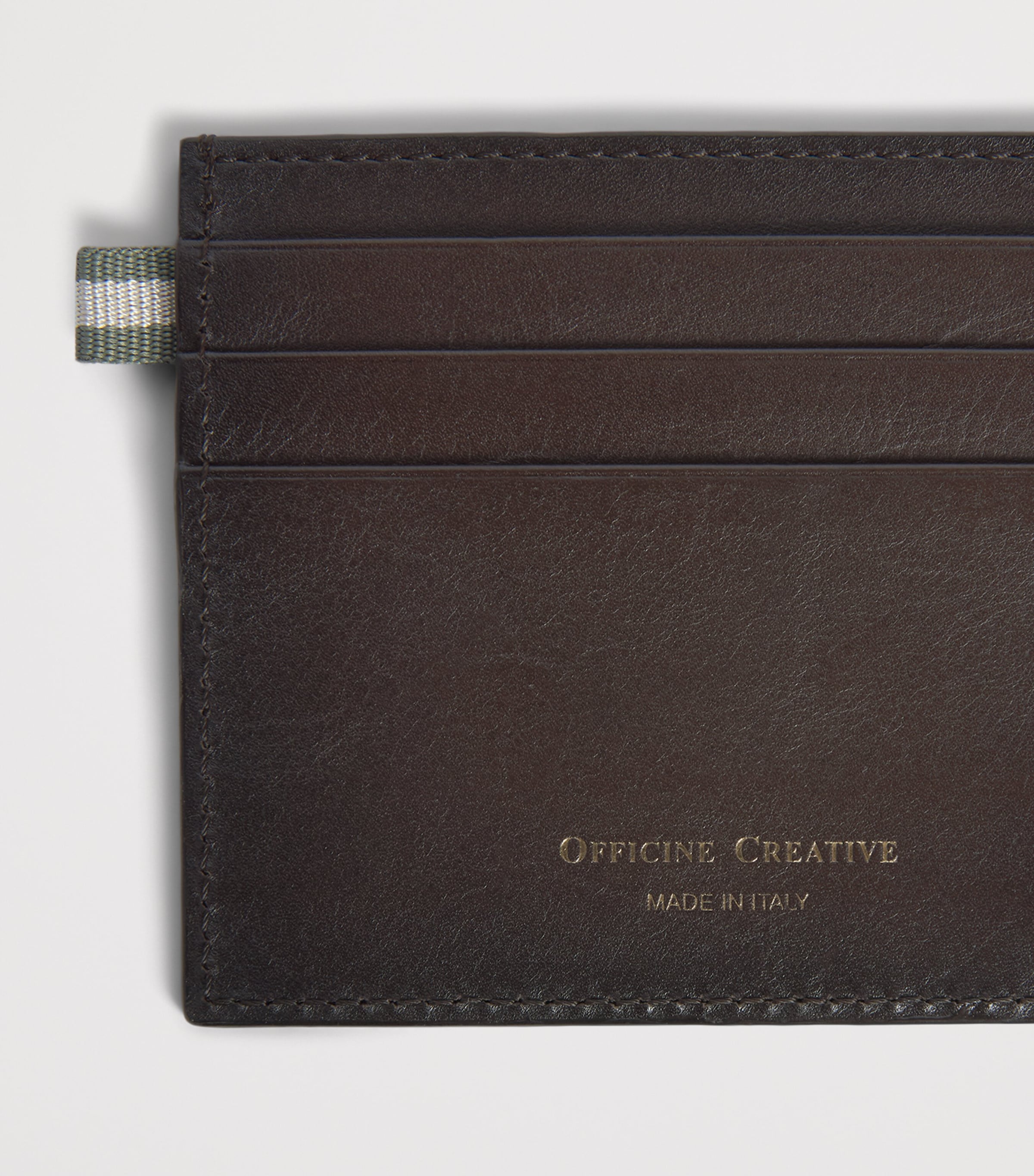 Officine Creative Leather Boudin Card Holder Moro Image 3