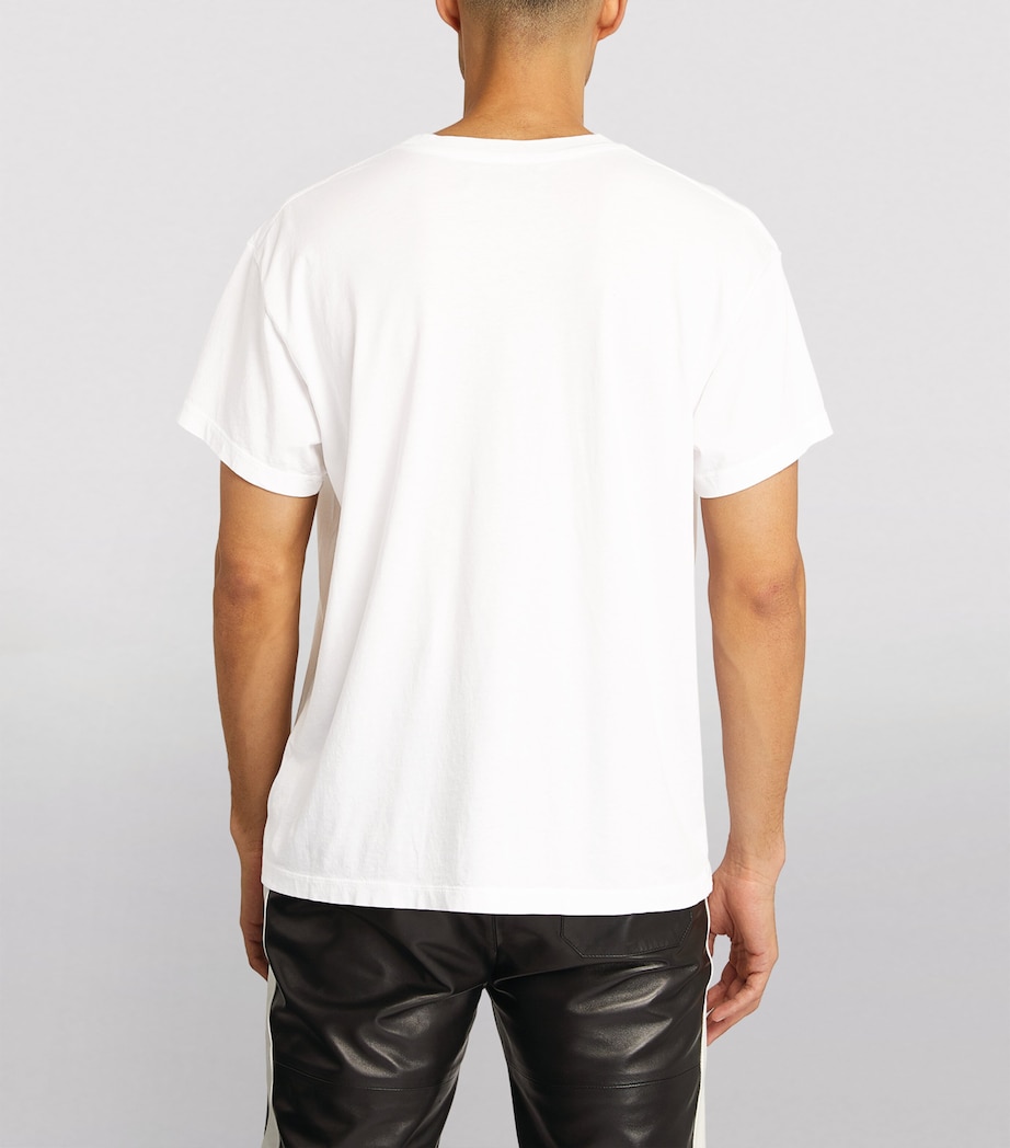 AMIRI Mens Cotton Logo T-Shirt White Image 6