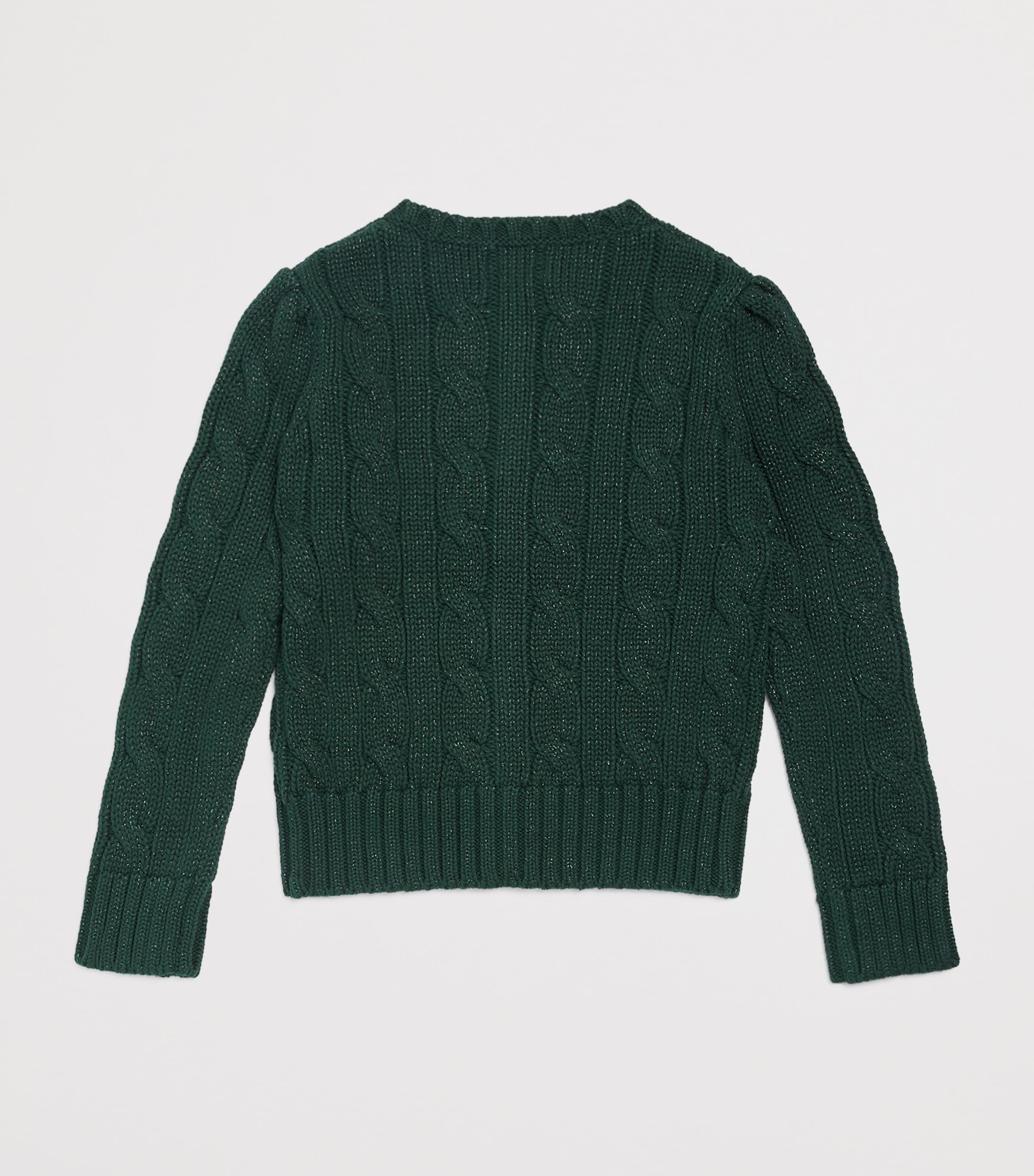 Ralph Lauren Kids Glitter Cable-Knit Cardigan (2-6.5 Years) — foto 2