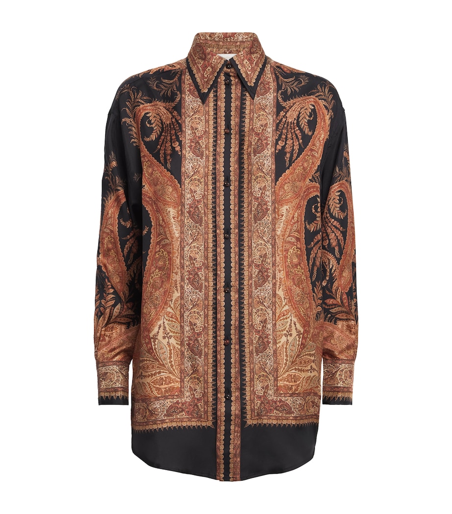 Silk Paisley Hypnotic Shirt BLACK PAISLEY Image 1