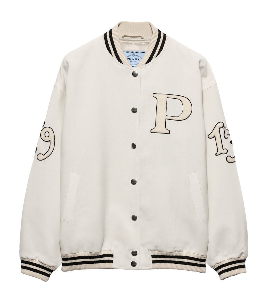 Mohair-Wool Bomber Jacket F0P3K Image 1