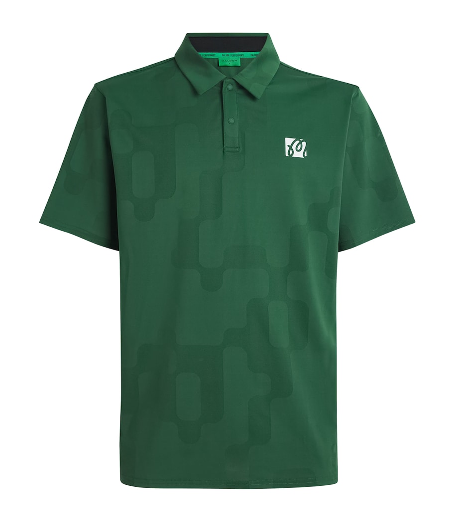 Malbon Mens Performance Mesh Polo Shirt Eden Image 1
