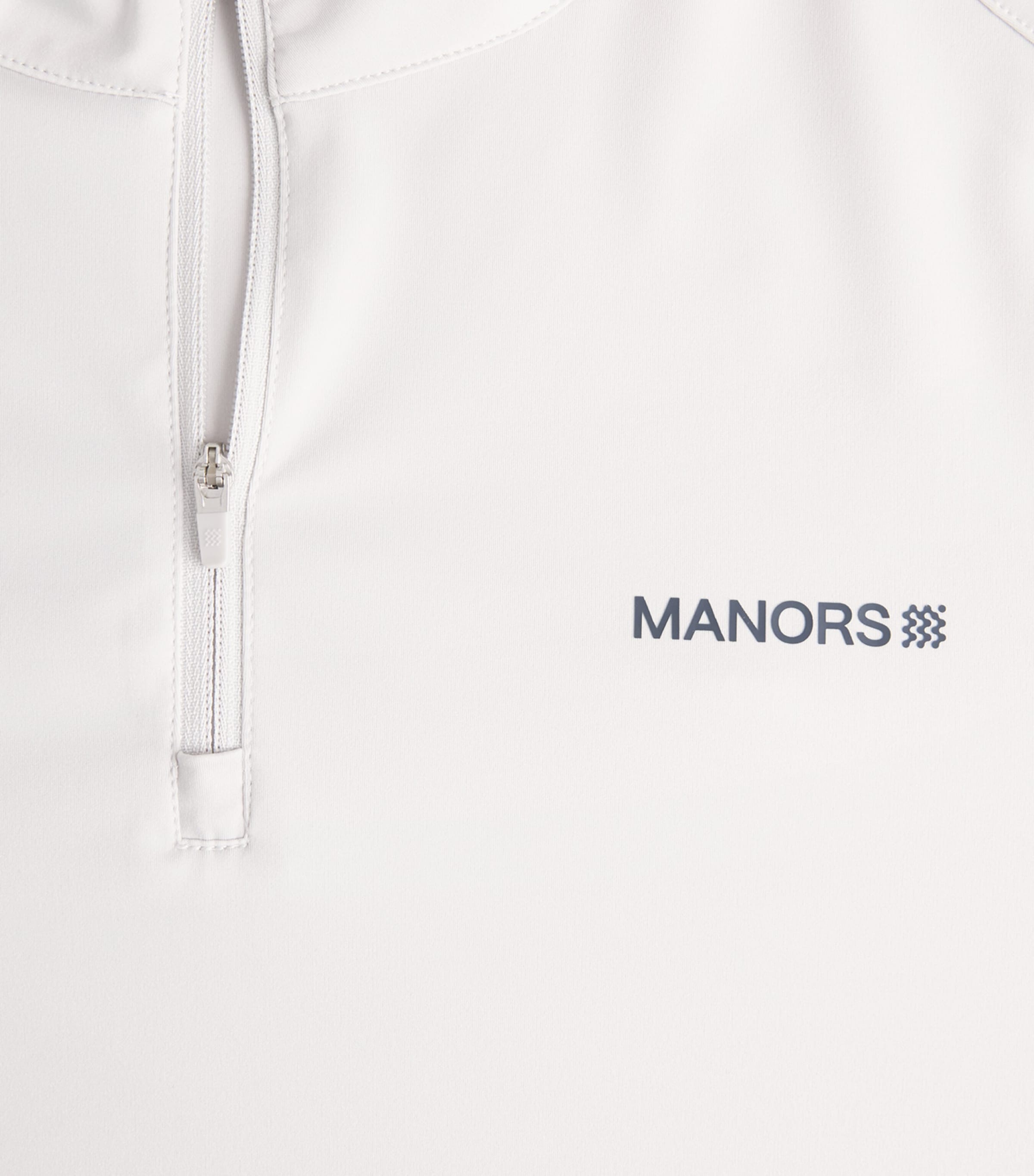 Manors Mens Tech Quarter-Zip 2.0 Mid-Layer Vapour Grey Image 6