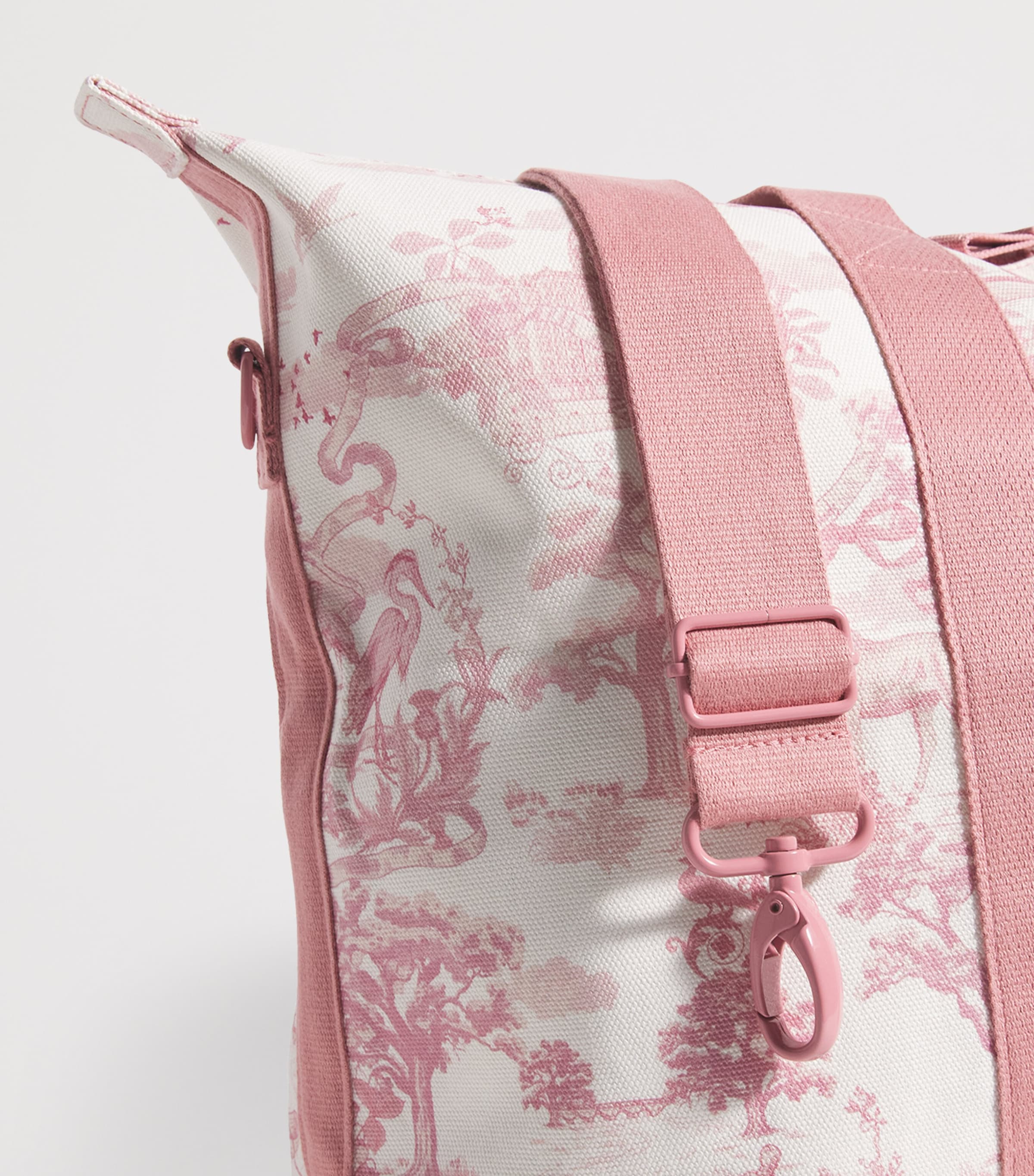 Toile Overnight Packable Bag and Pouch Set PINK Image 4