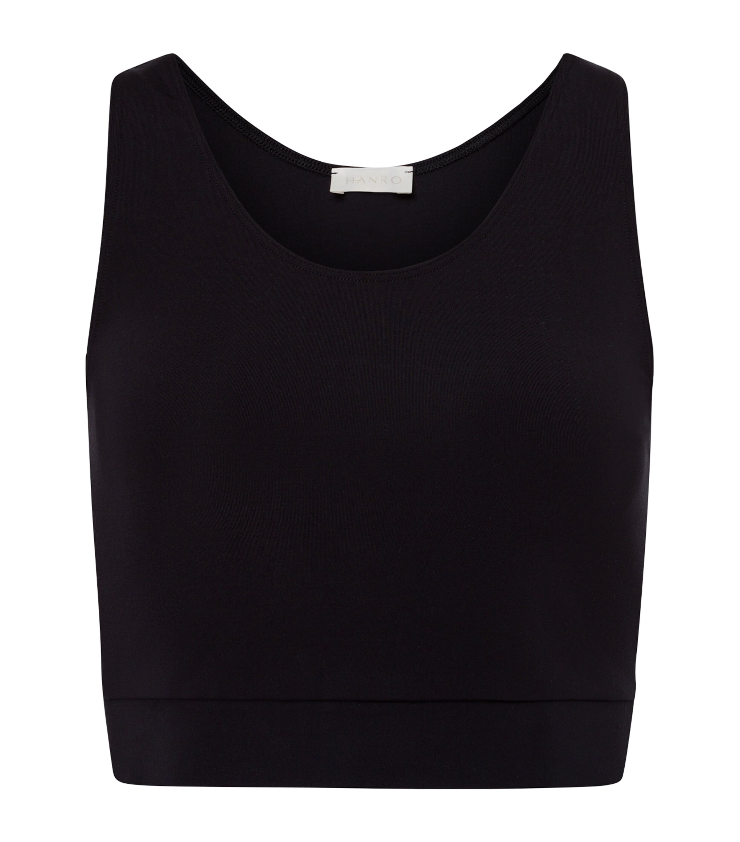 Shop Hanro Balance Crop Top In Black