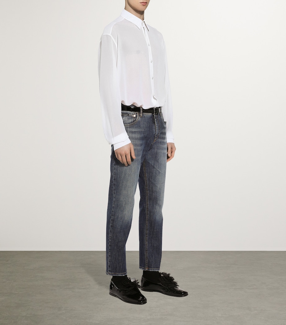 Silk Shirt W0800-OPTICAL WHITE Image 5