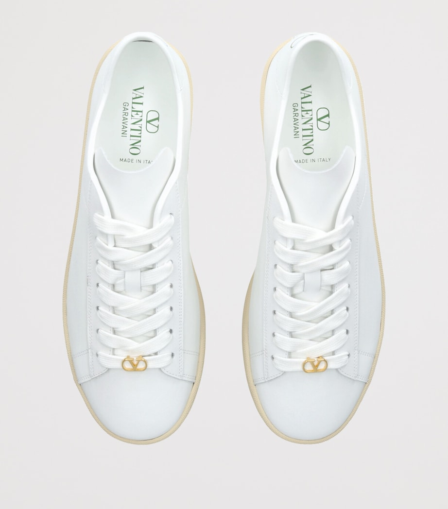 Valentino Garavani Leather Royco Sneakers White Image 4