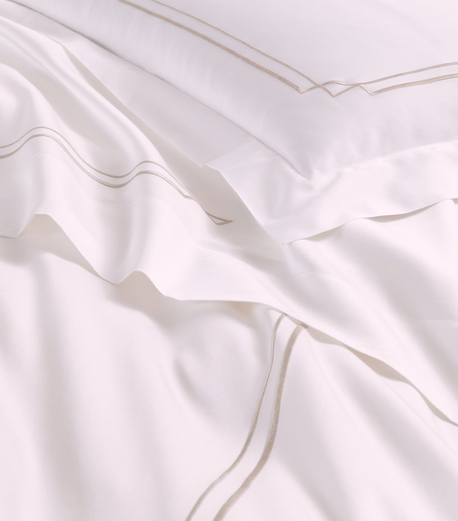Frette Layering Embroidery Duvet Cover (260cm x 240cm) Milk/savage B Image 5