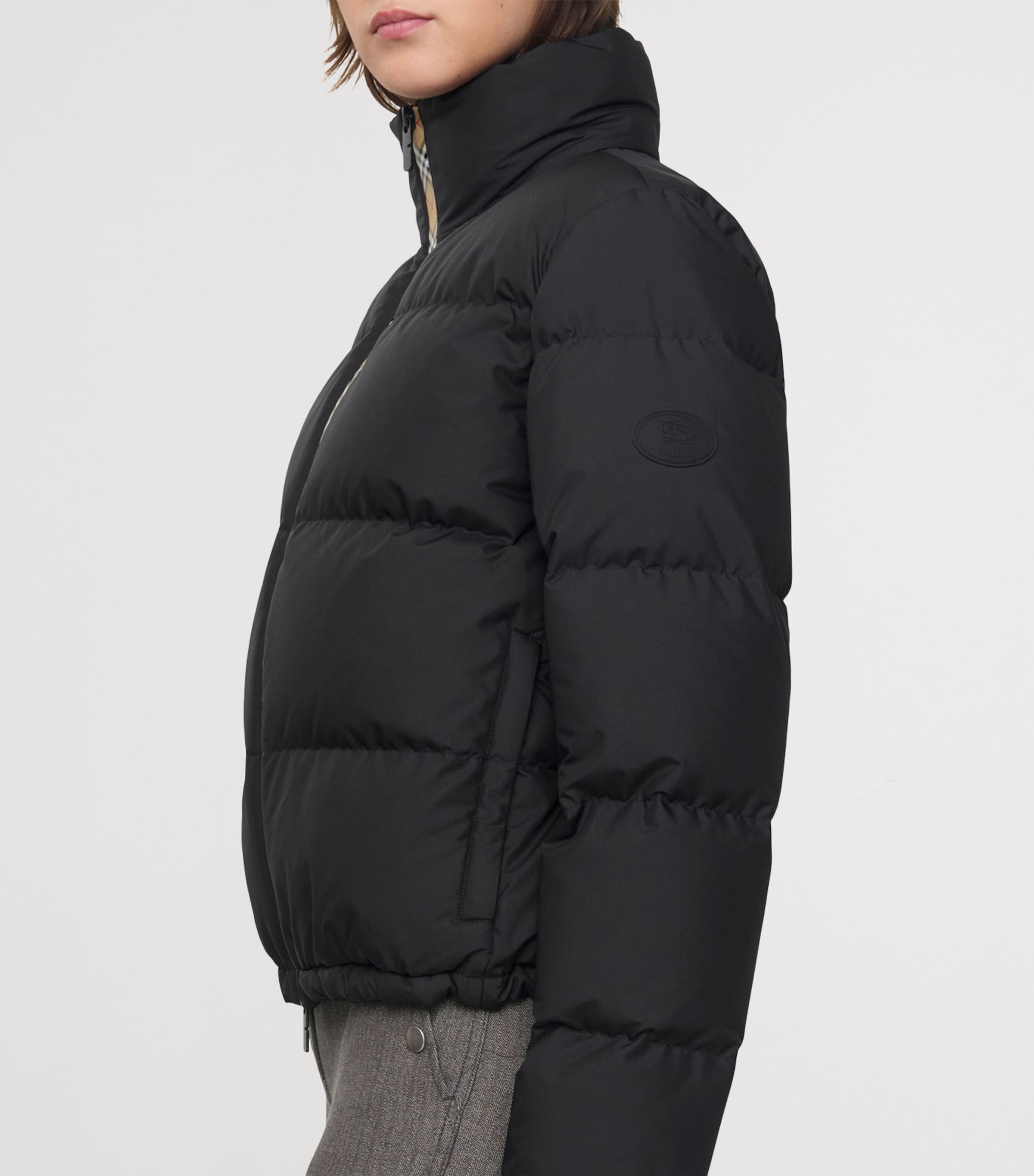 Checker-Tape Ambleside Puffer Jacket BLACK Image 4