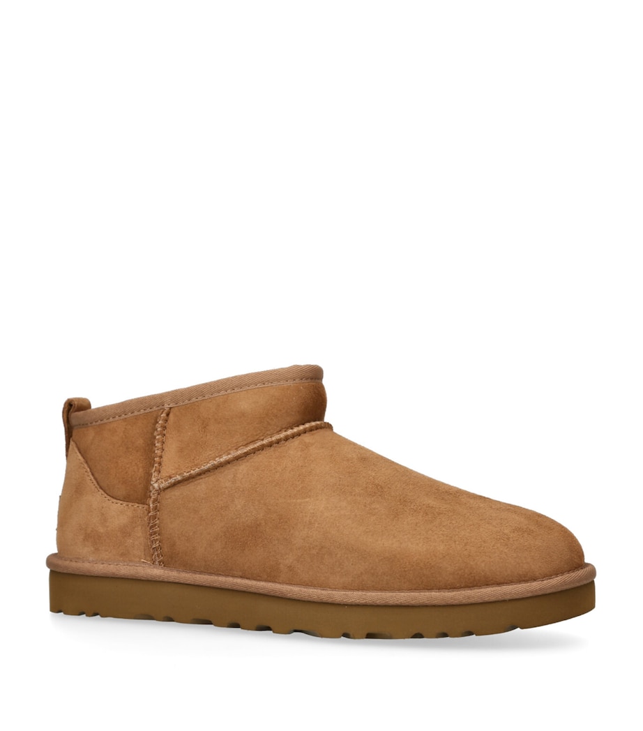 UGG Suede Classic Ultra Mini Boots Tan Image 3