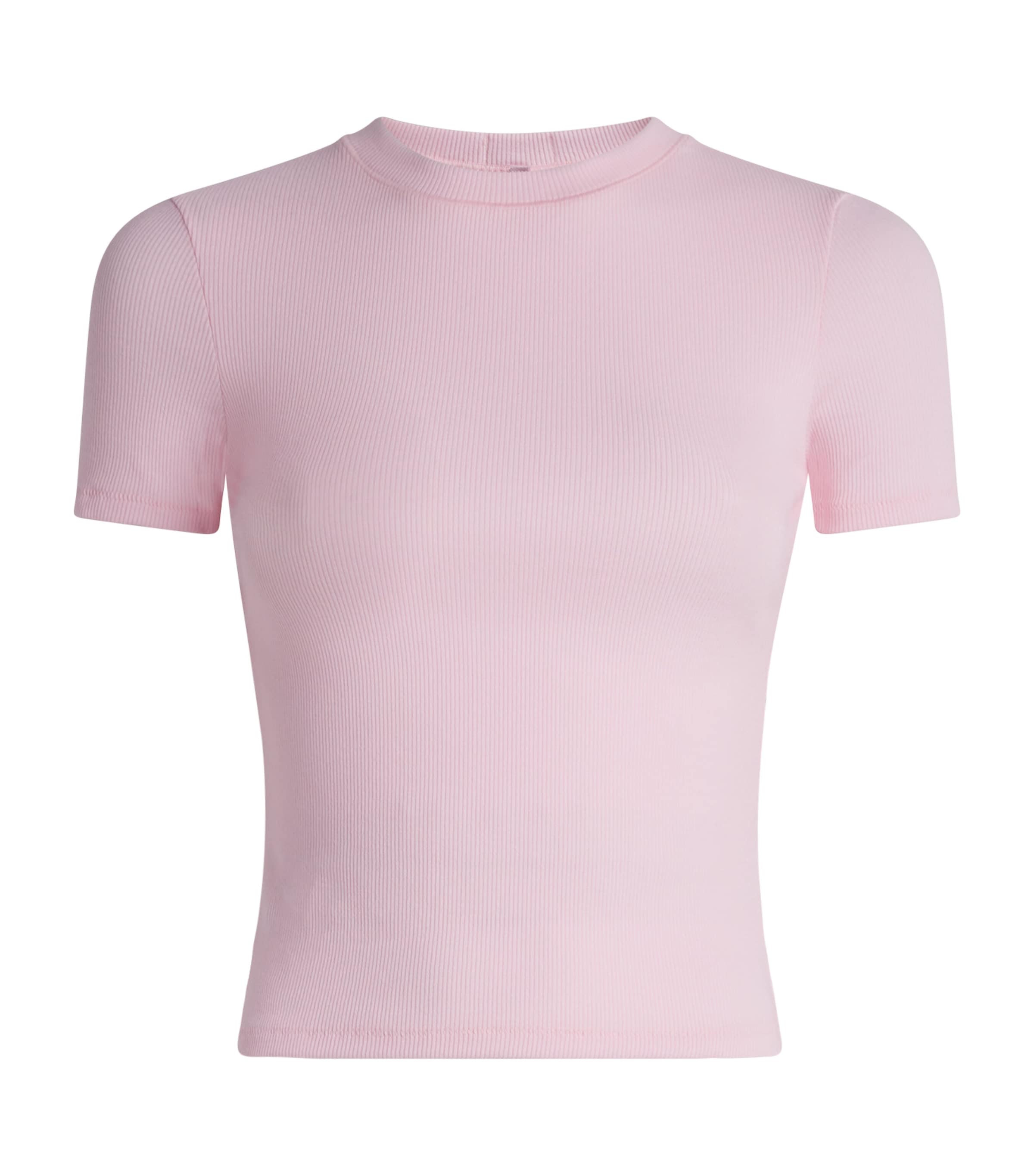 Skims Womens Cotton Jersey T-Shirt Cherry Blossom Image 1