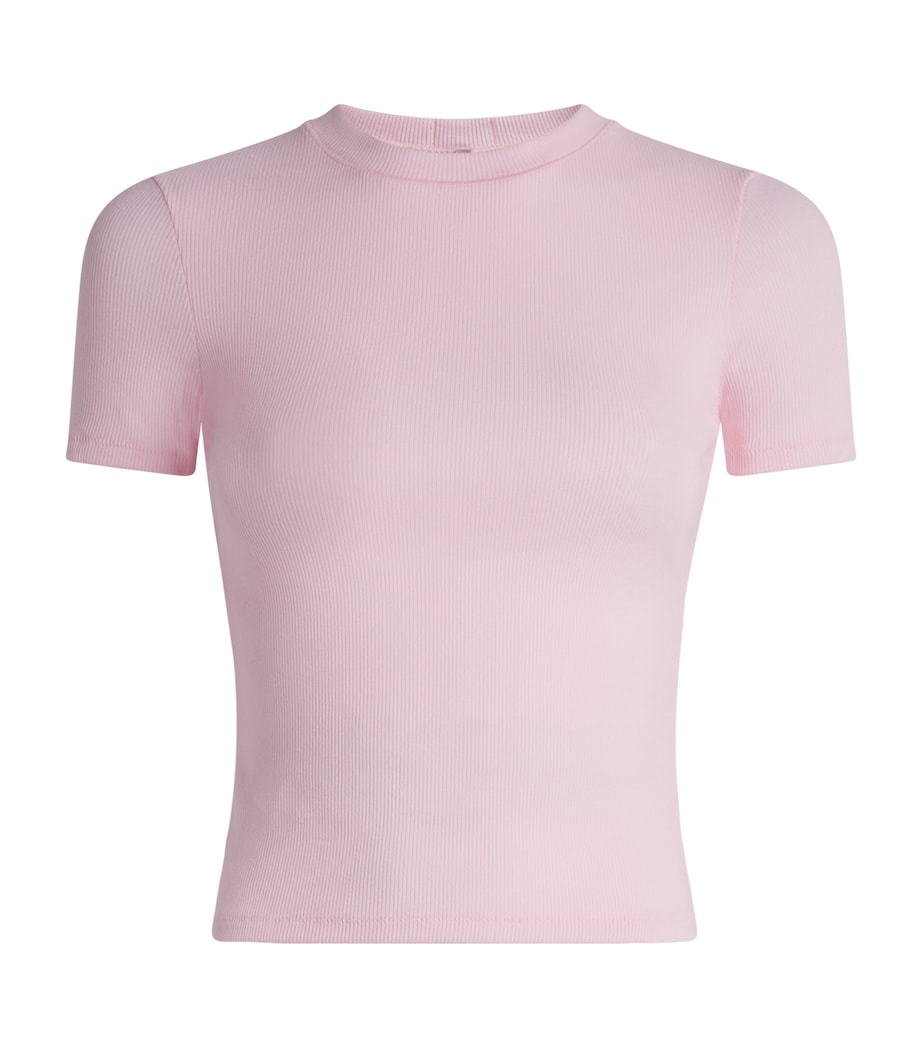 Skims Womens Cotton Jersey T-Shirt Cherry Blossom Image 1