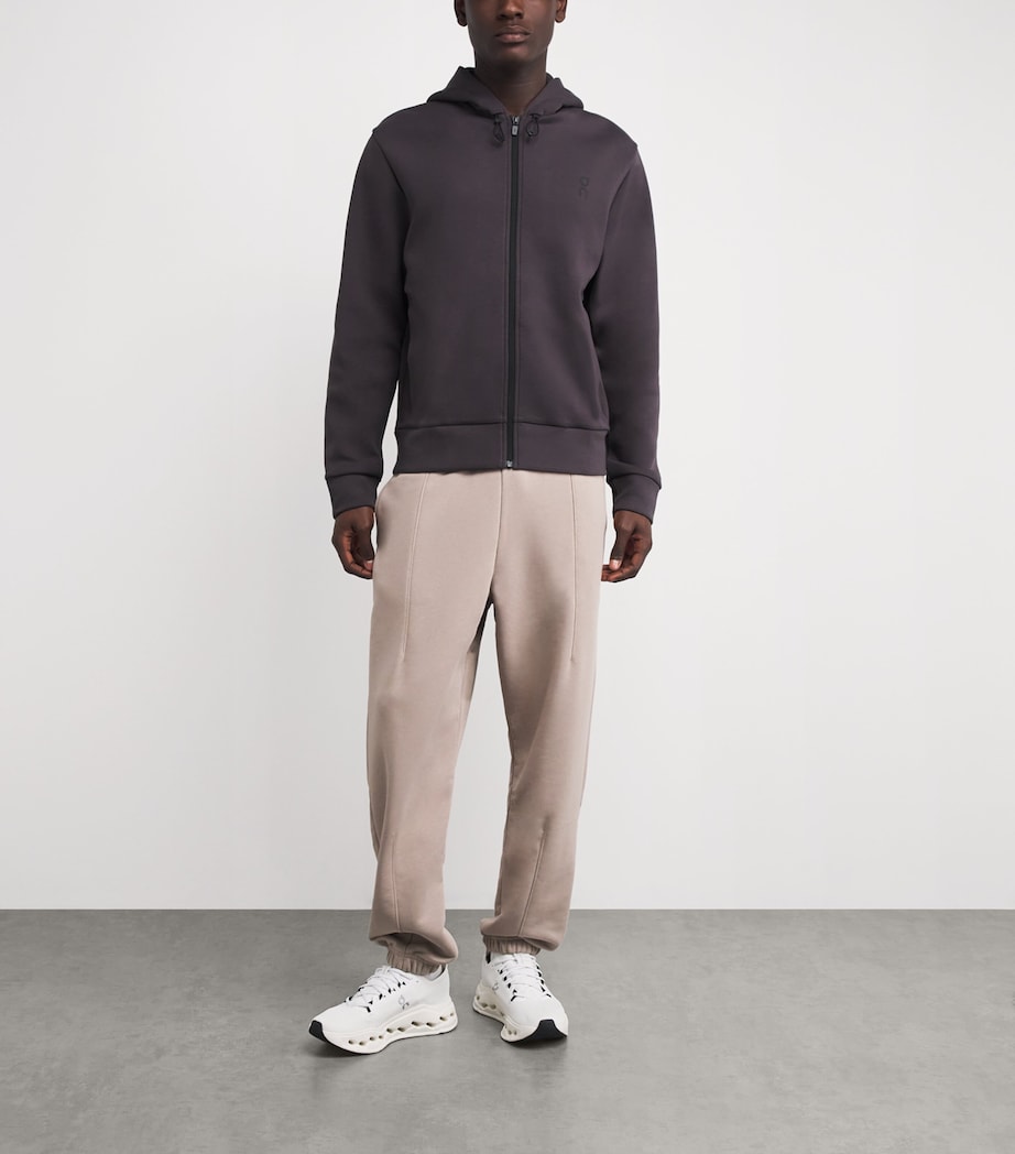 Focus Tech Zip-Up Hoodie PEBBLE Image 2