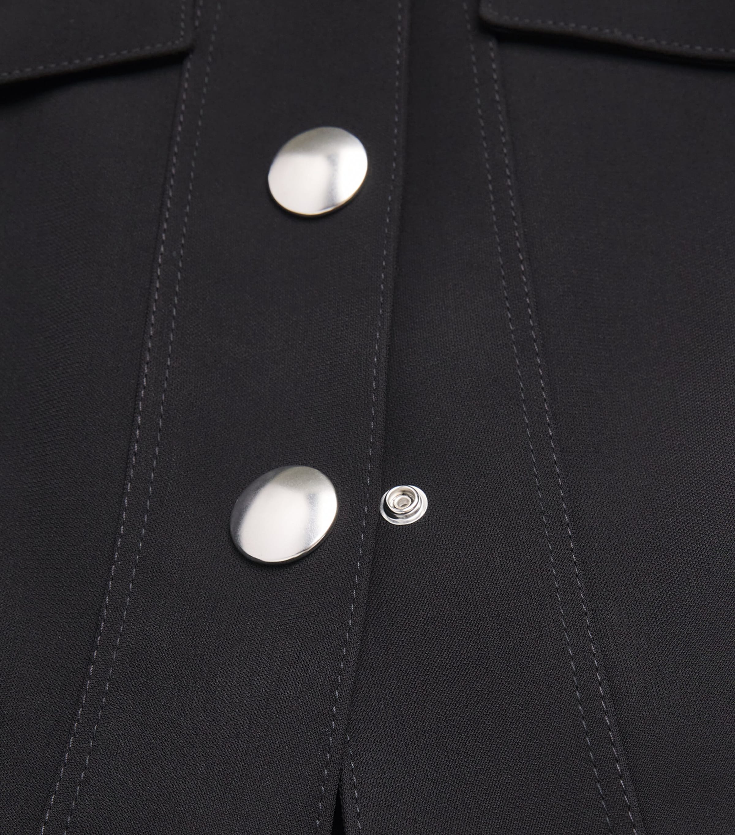 Peplum-Hem Jacket BLACK Image 5