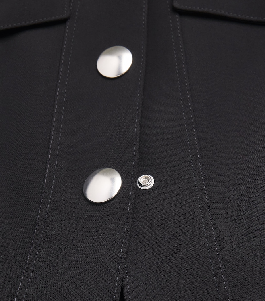 Peplum-Hem Jacket BLACK Image 5