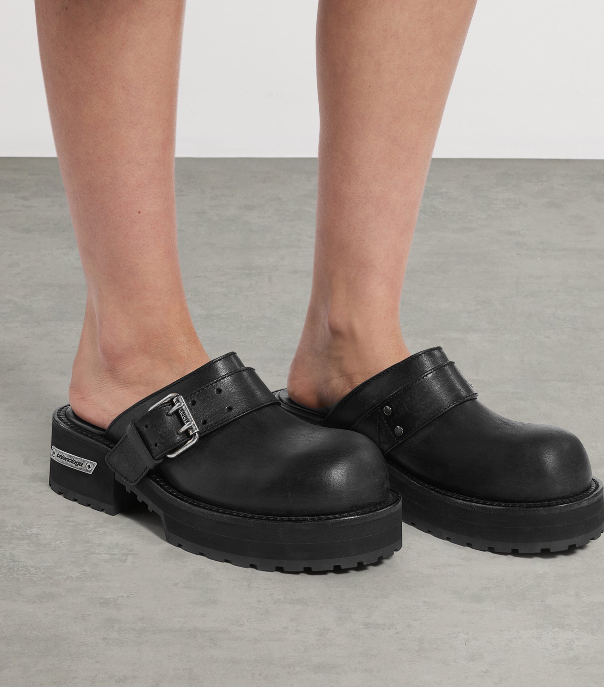 Balenciaga Calfskin Venom Mules Image 3