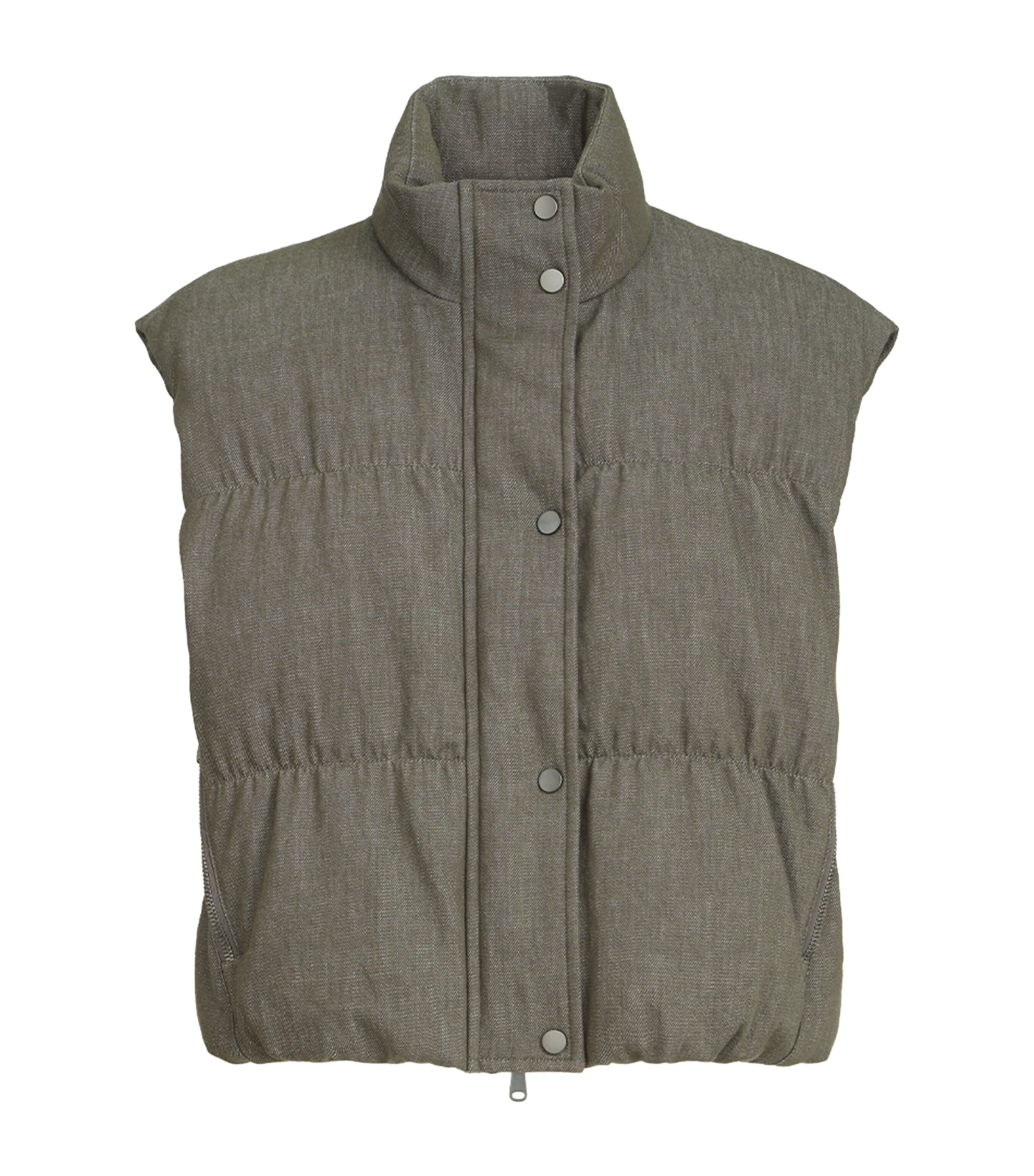 Brunello Cucinelli Womens Cotton Padded Gilet Image 1